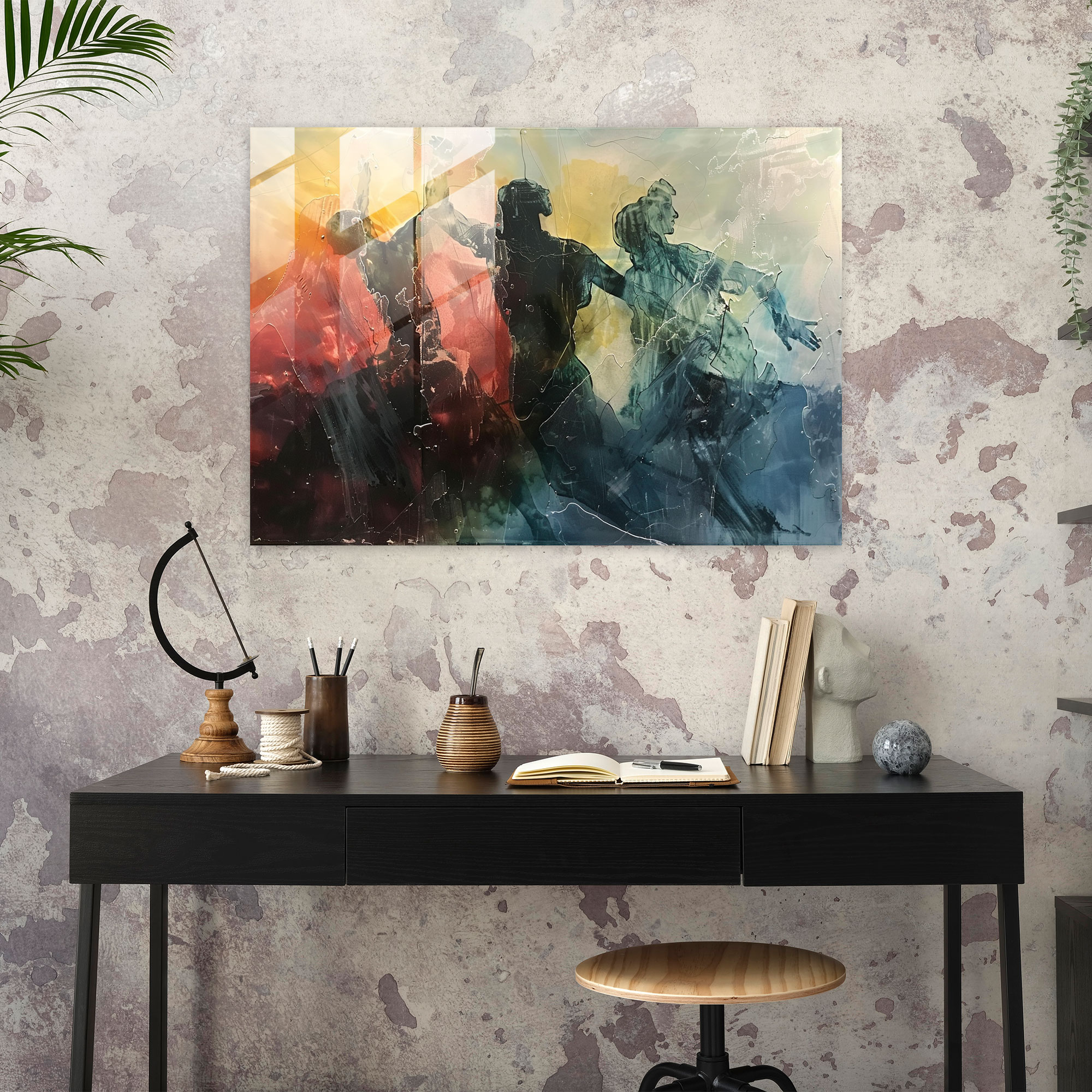 Michelangelo Glass Wall Art Home Decoration - Michelangelo, Michelangelo, Glass Art, Home Decoration