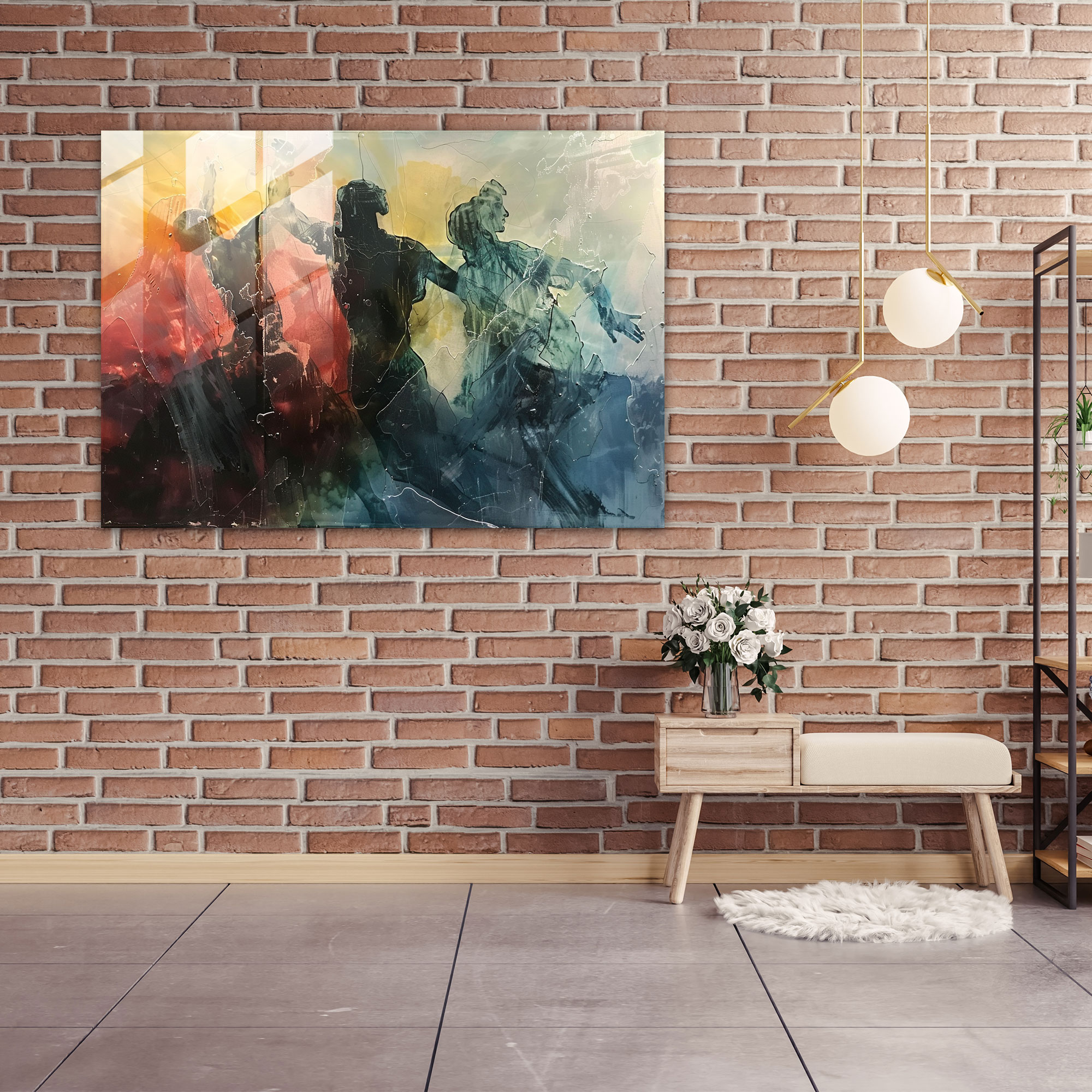 Michelangelo Glass Wall Art Home Decoration - Michelangelo, Michelangelo, Glass Art, Home Decoration