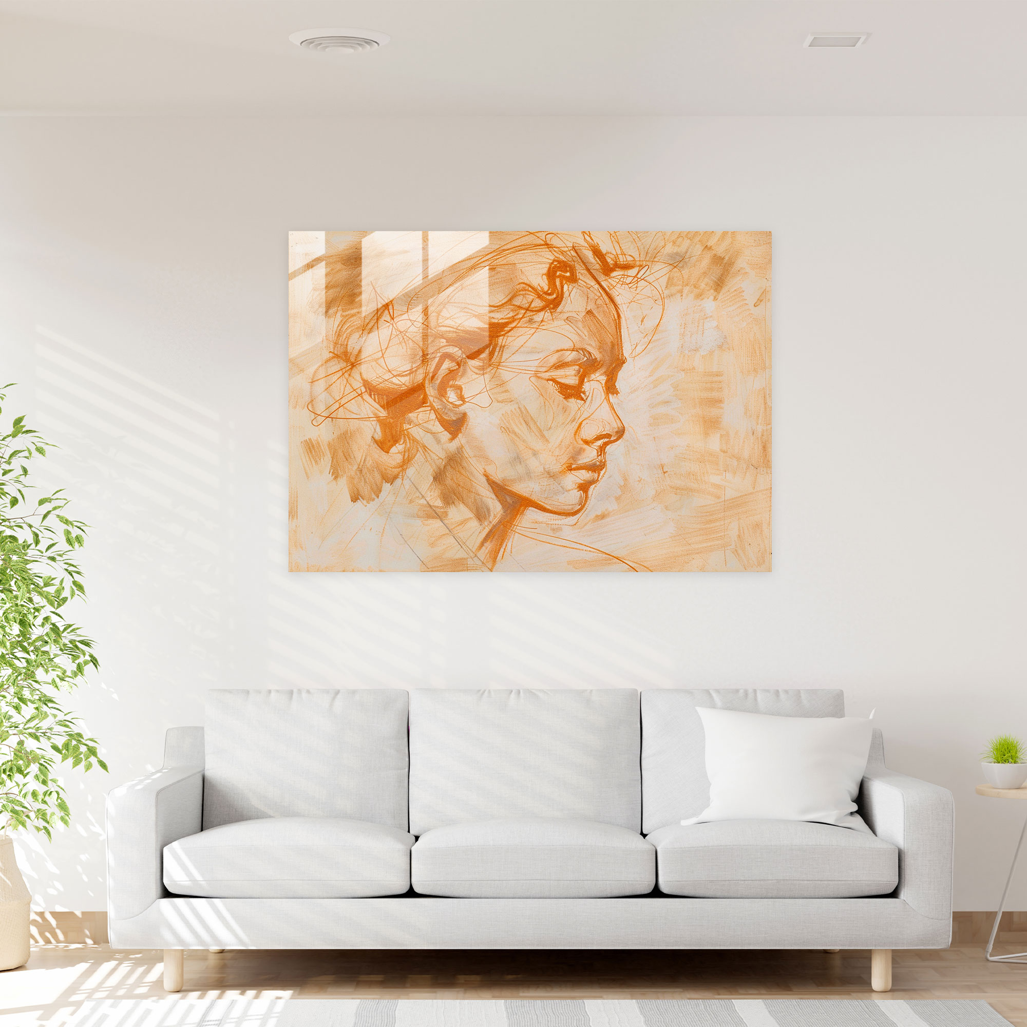 Michelangelo Glass Art Wall Decoration - Michelangelo, Home Decoration, Michelangelo, Wall Decoration