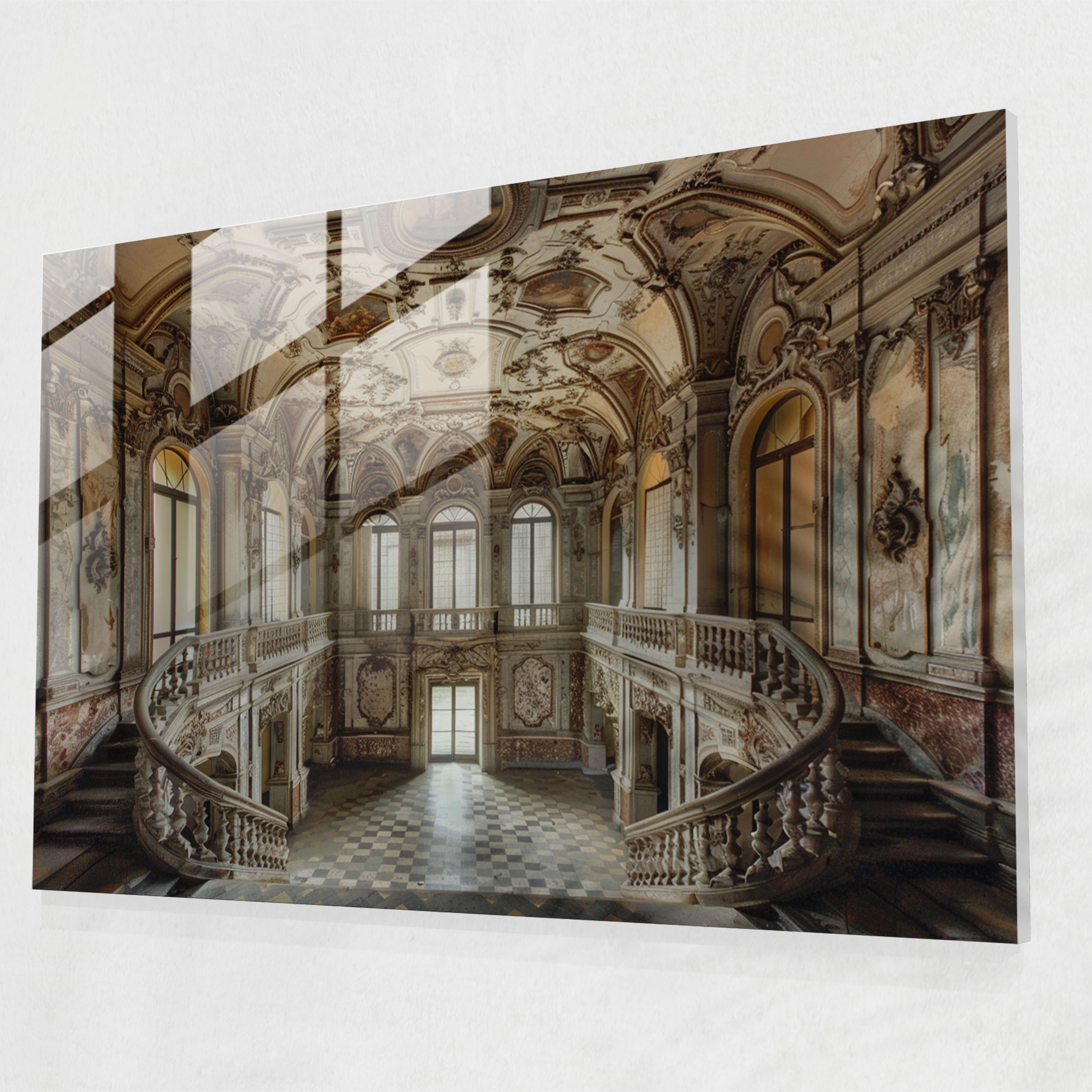 Michelangelo Glass Print - Renaissance Elegance Ornate Decor Glass Wall Art - Michelangelo, Glass Art, Home Decoration, Glass Wall Art