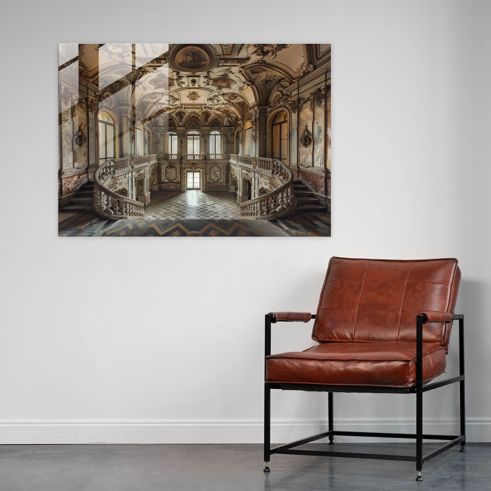 Michelangelo Glass Print - Renaissance Elegance Ornate Decor Glass Wall Art - Michelangelo, Glass Art, Home Decoration, Glass Wall Art