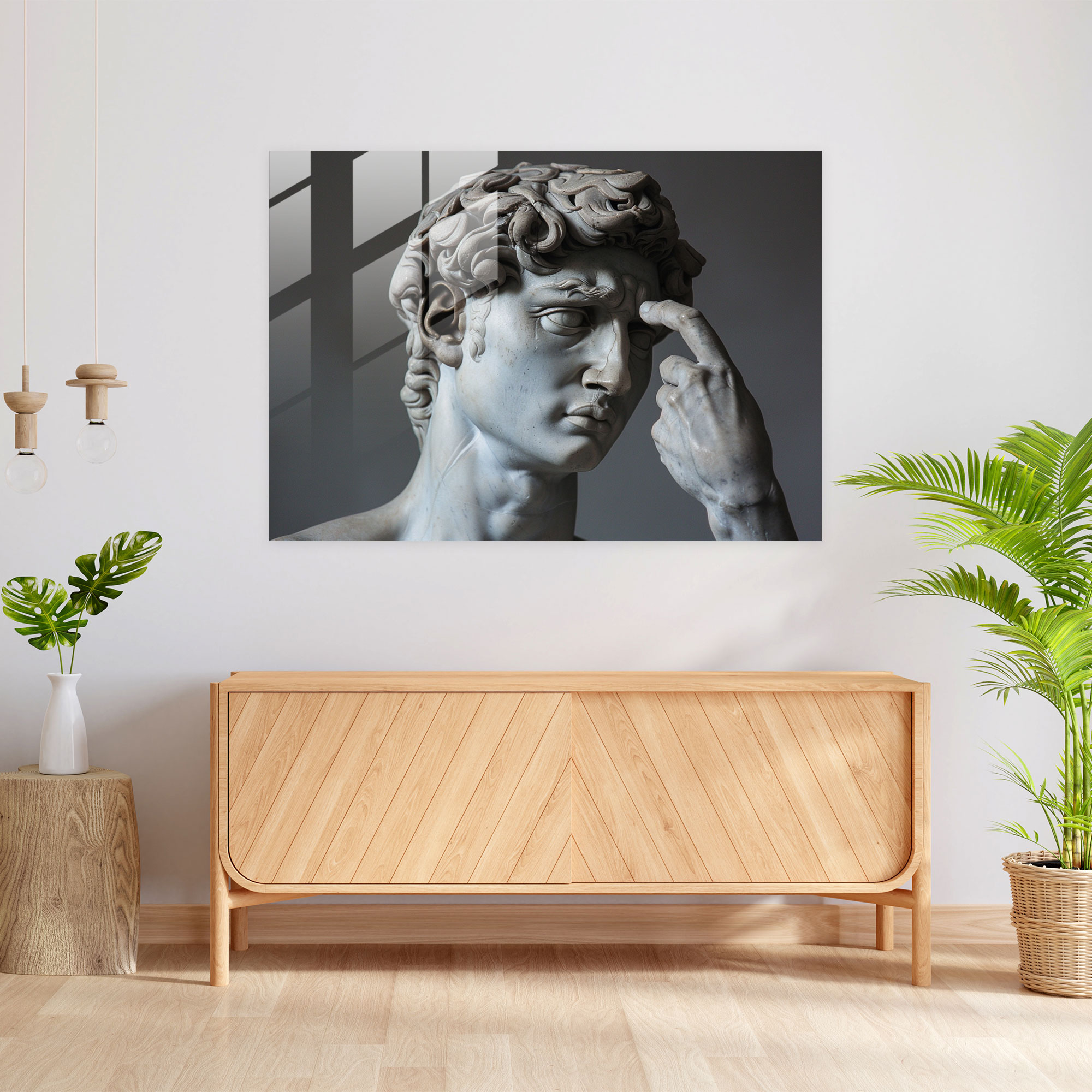 Michelangelo Glass Art - Michelangelo, Glass Art, Michelangelo, Glass Wall Art