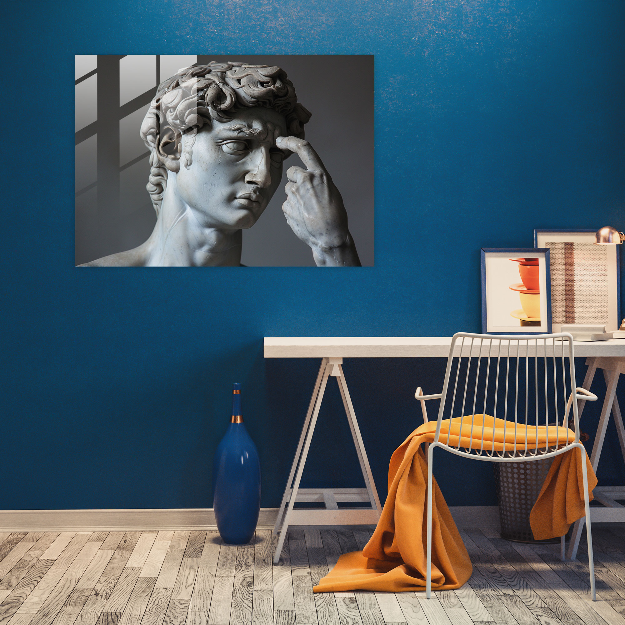 Michelangelo Glass Art - Michelangelo, Glass Art, Michelangelo, Glass Wall Art
