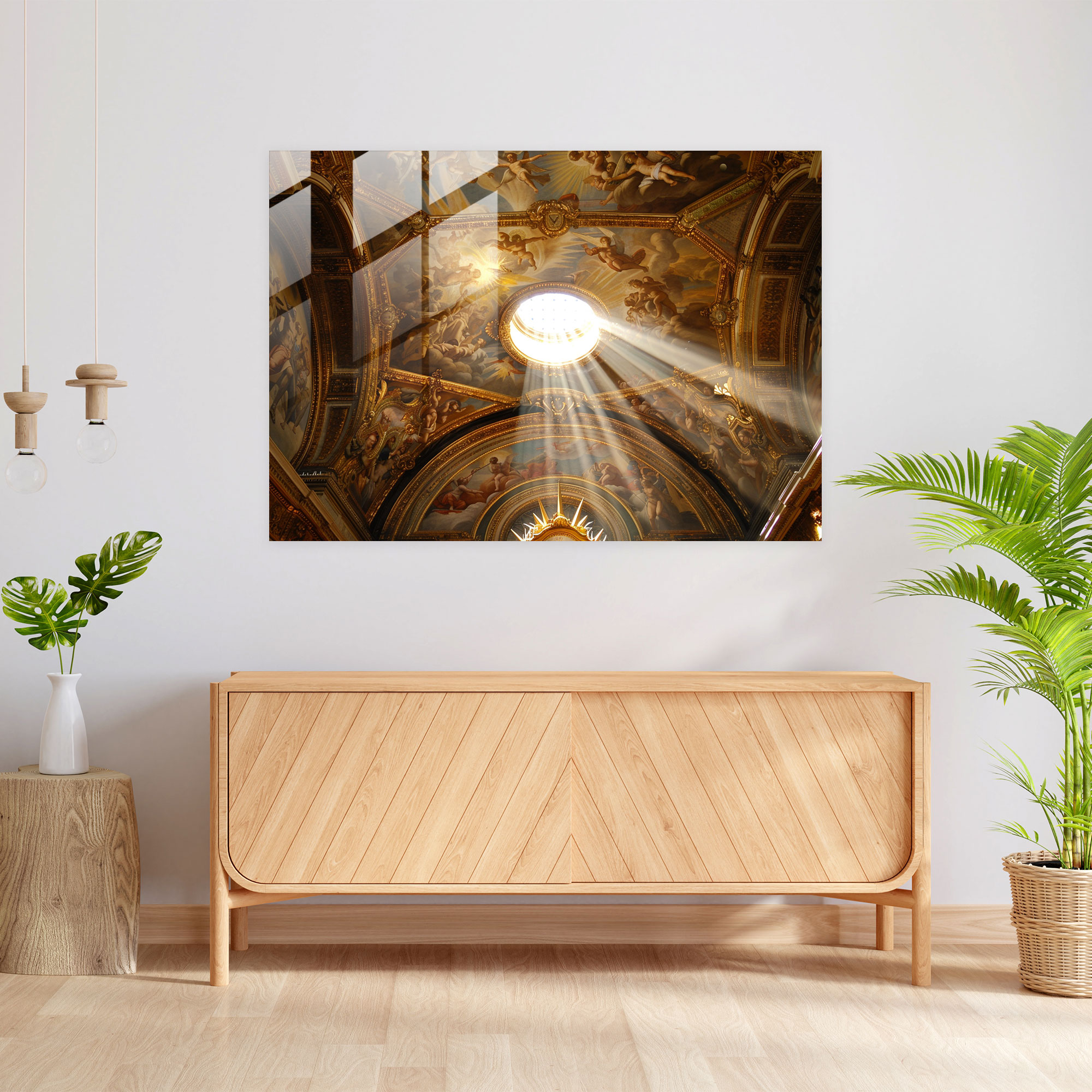 Michelangelo Glass Wall Art - Michelangelo, Home Decoration, Glass Art, Modern Art