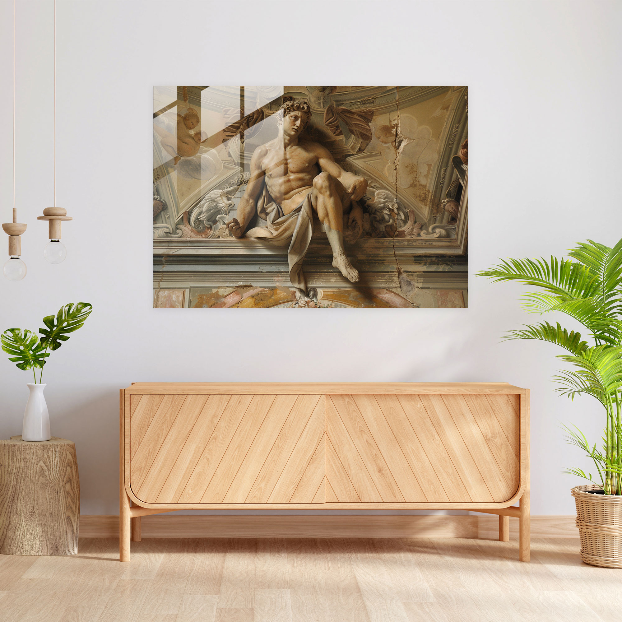 Timeless Michelangelo Glass Art - Michelangelo, Glass Art, Classical Mythology, Timeless Beauty