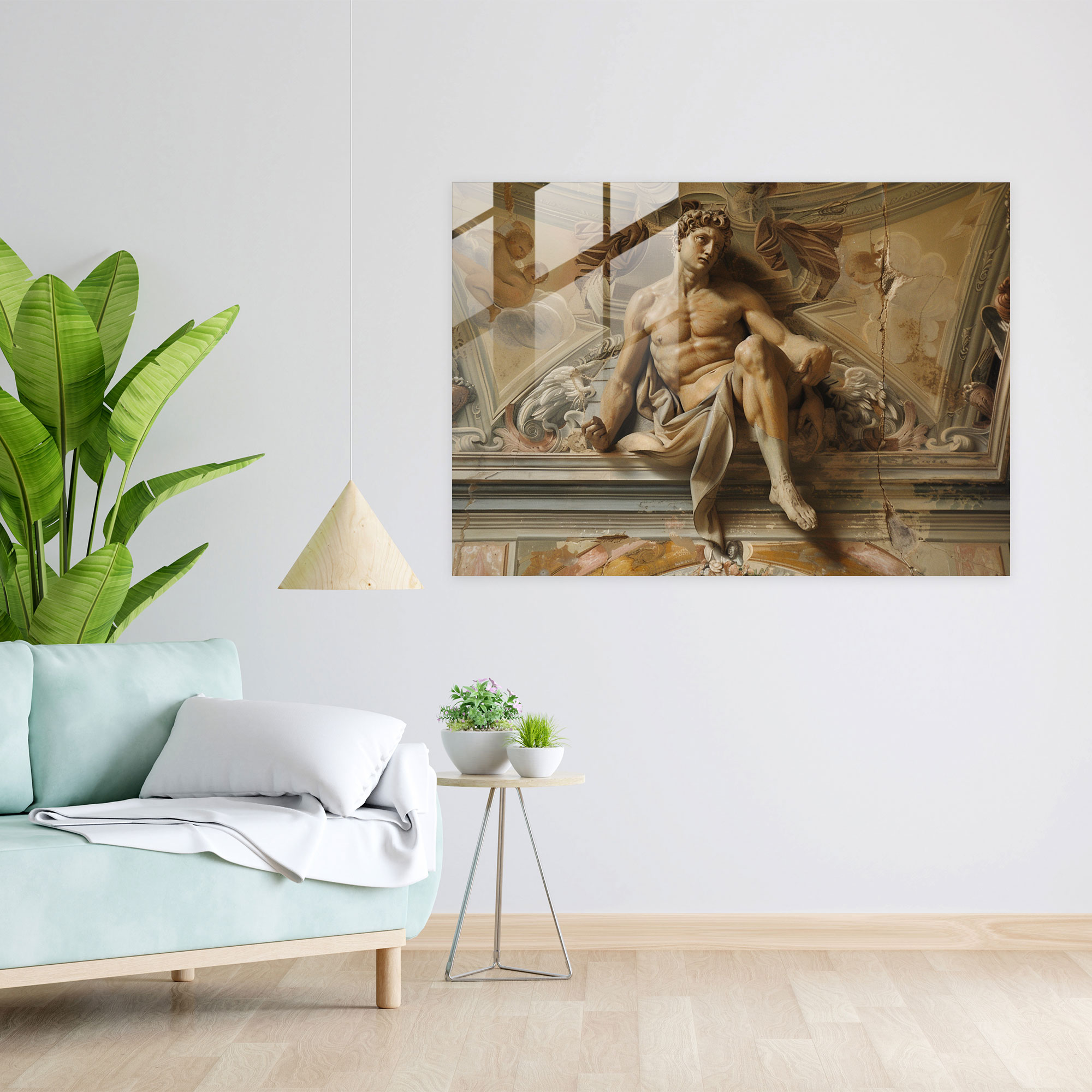 Timeless Michelangelo Glass Art - Michelangelo, Glass Art, Classical Mythology, Timeless Beauty