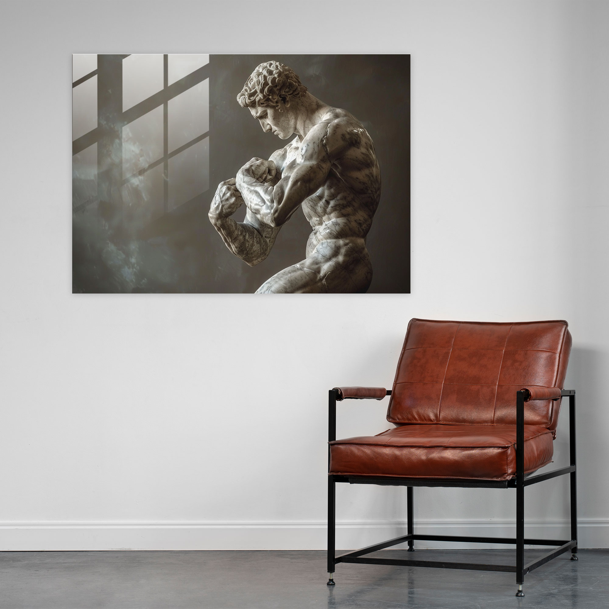 Michelangelo Modern Art - Michelangelo, Glass Wall Art, Modern Art, Wall Decoration