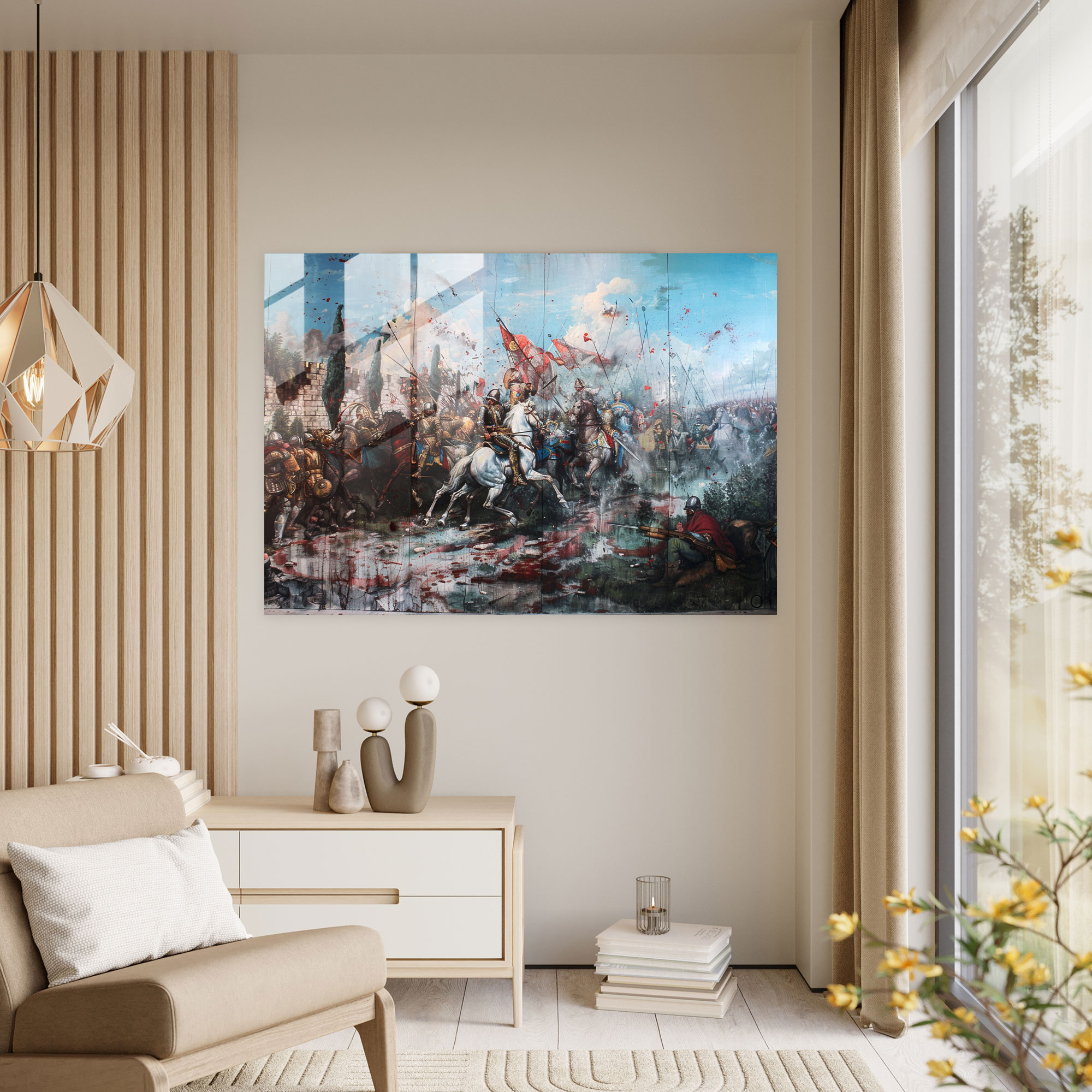 Michelangelo Glass Wall Art - Michelangelo, Glass Art, Michelangelo, Modern Art