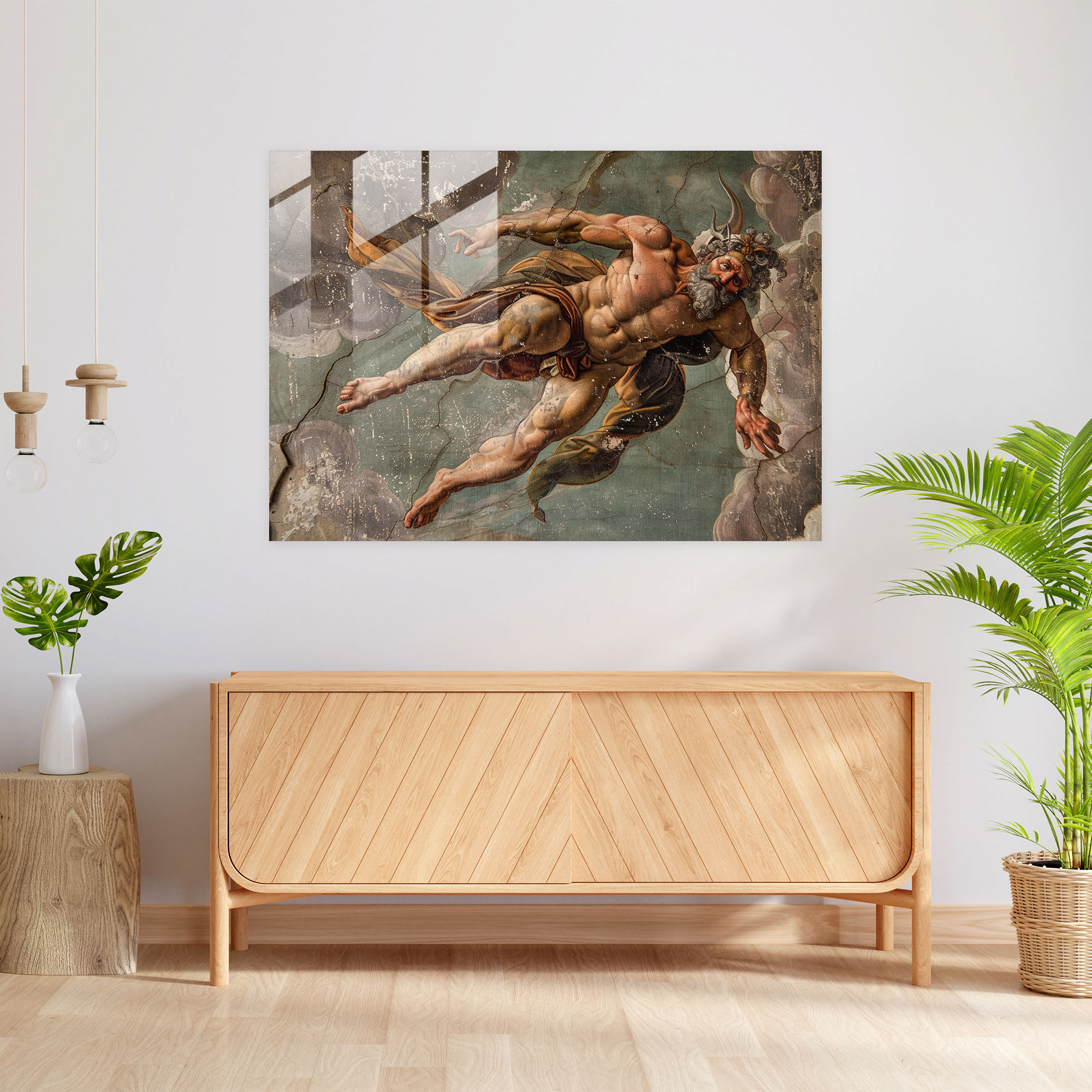 Michelangelo Glass Print - Michelangelo, Modern Art, Michelangelo, Glass Wall Art
