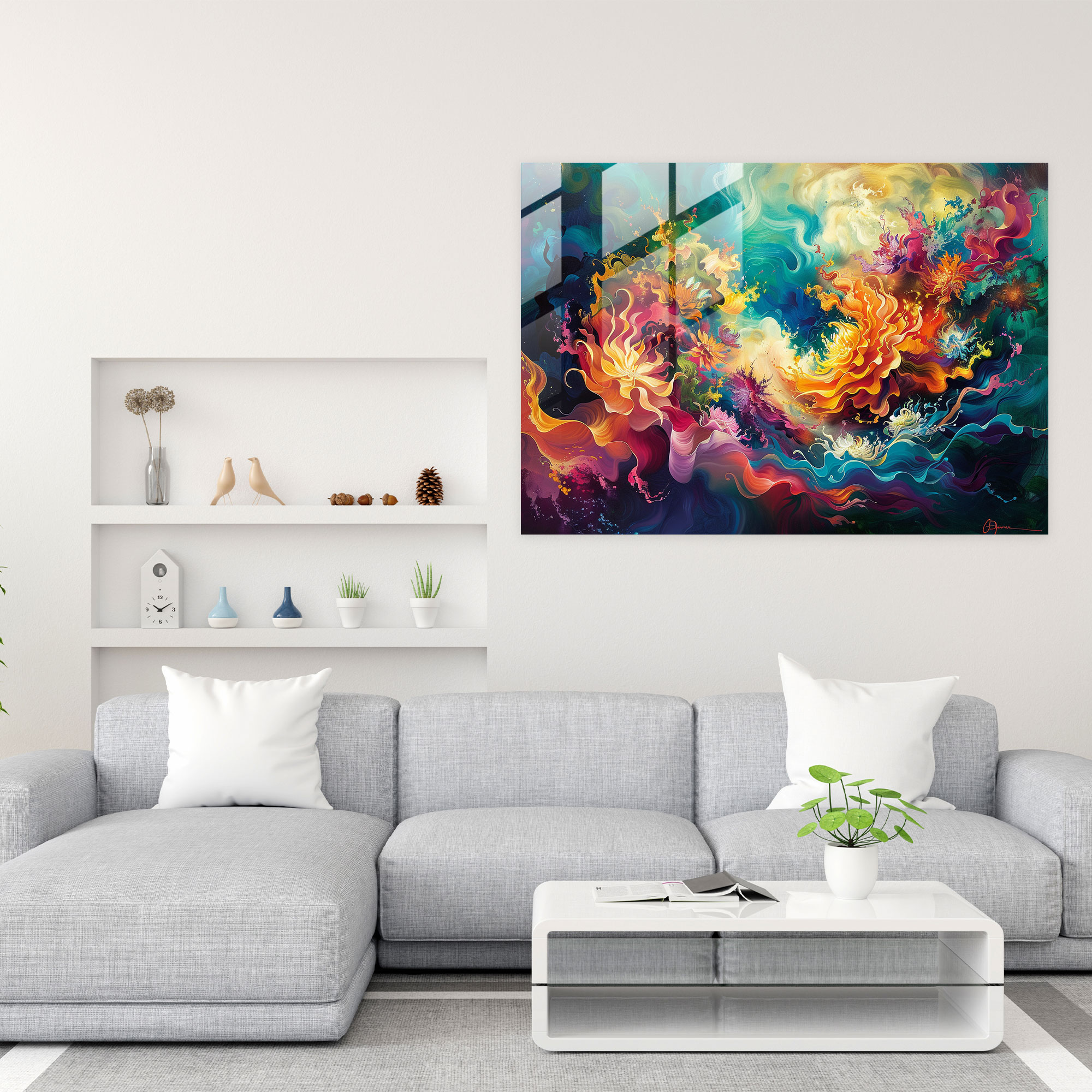 Michelangelo Wall Decoration - Michelangelo, Home Decoration, Glass Print, Glass Wall Art