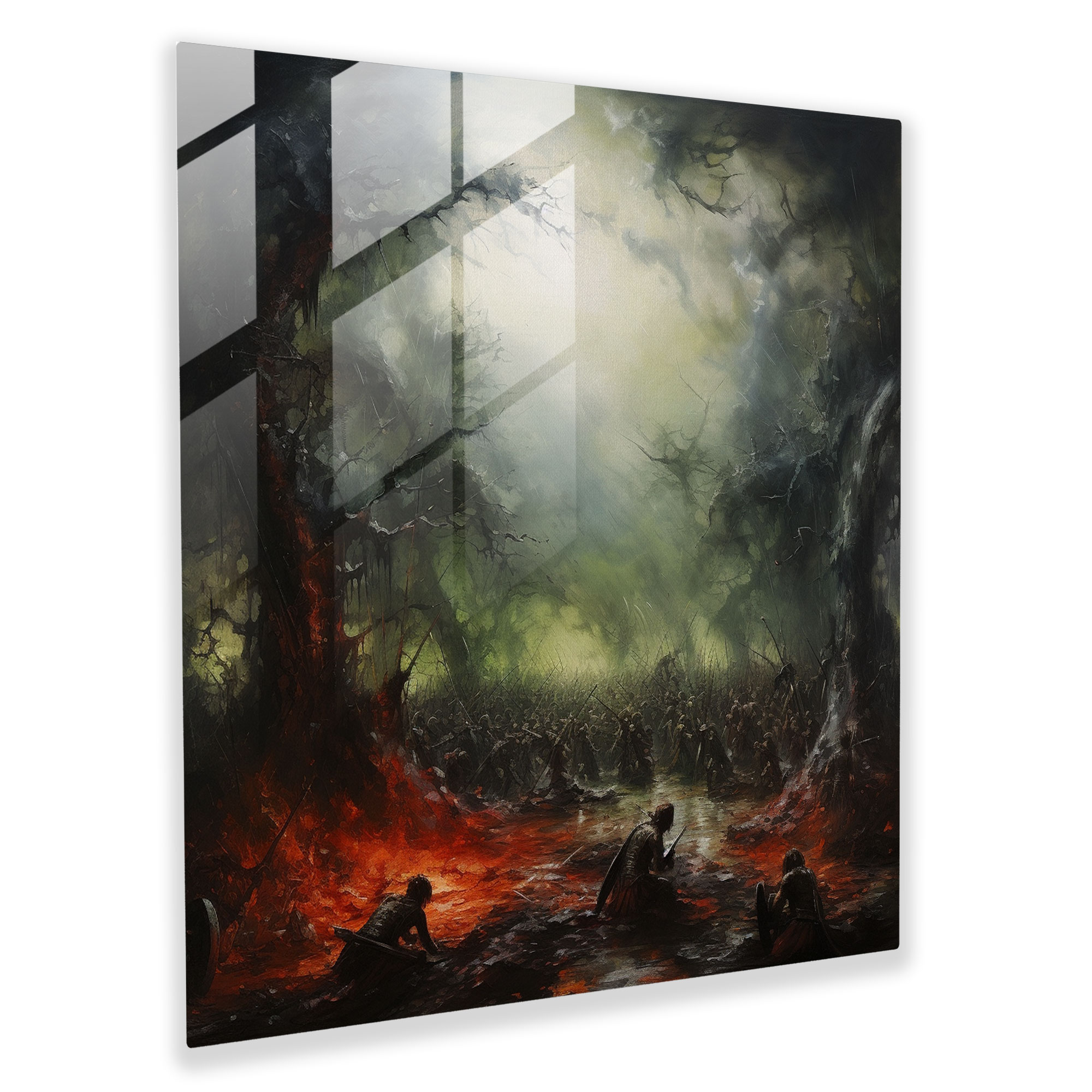 Middle Earth Glass Print - Middle Earth, Glass Art, Elves, Modern Art