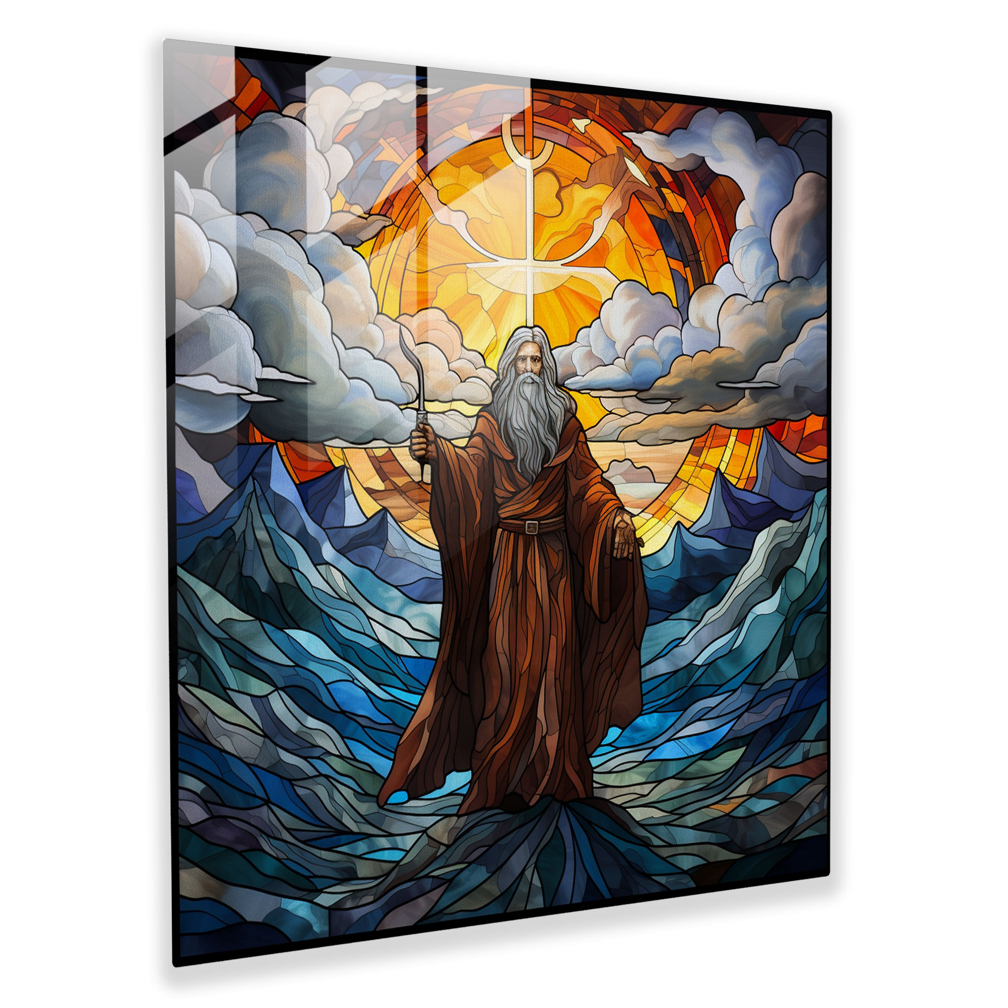 Gandalf Stained Glass Art - Middle Earth, Glass Art, Ambiance, Enchantment