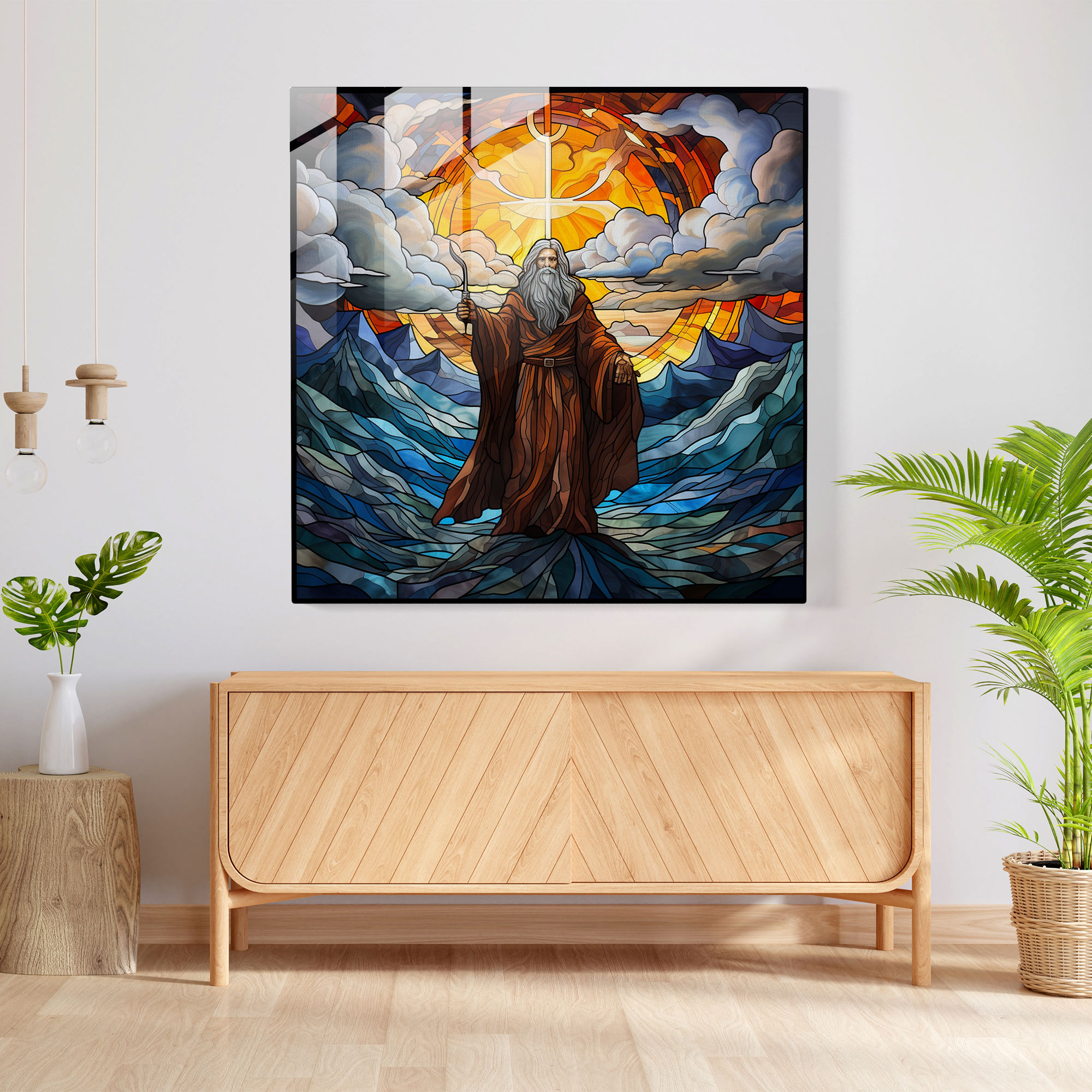 Gandalf Stained Glass Art - Middle Earth, Glass Art, Ambiance, Enchantment