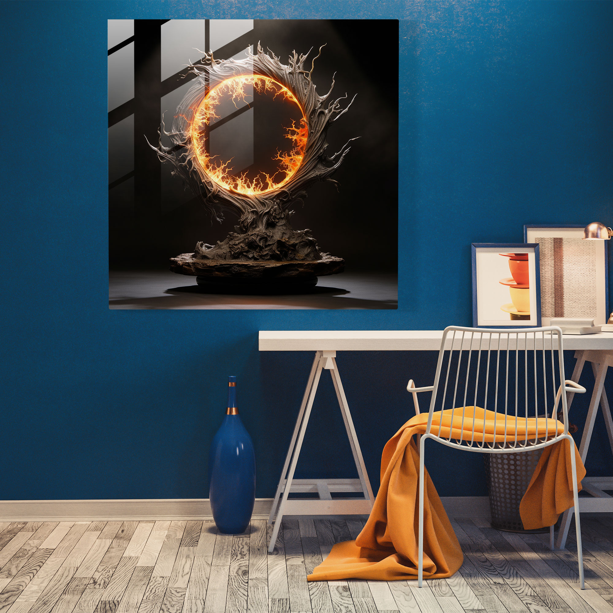 Middle Earth Glass Print - Radiant Power - Middle Earth, Middle Earth, Glass Print, Glow
