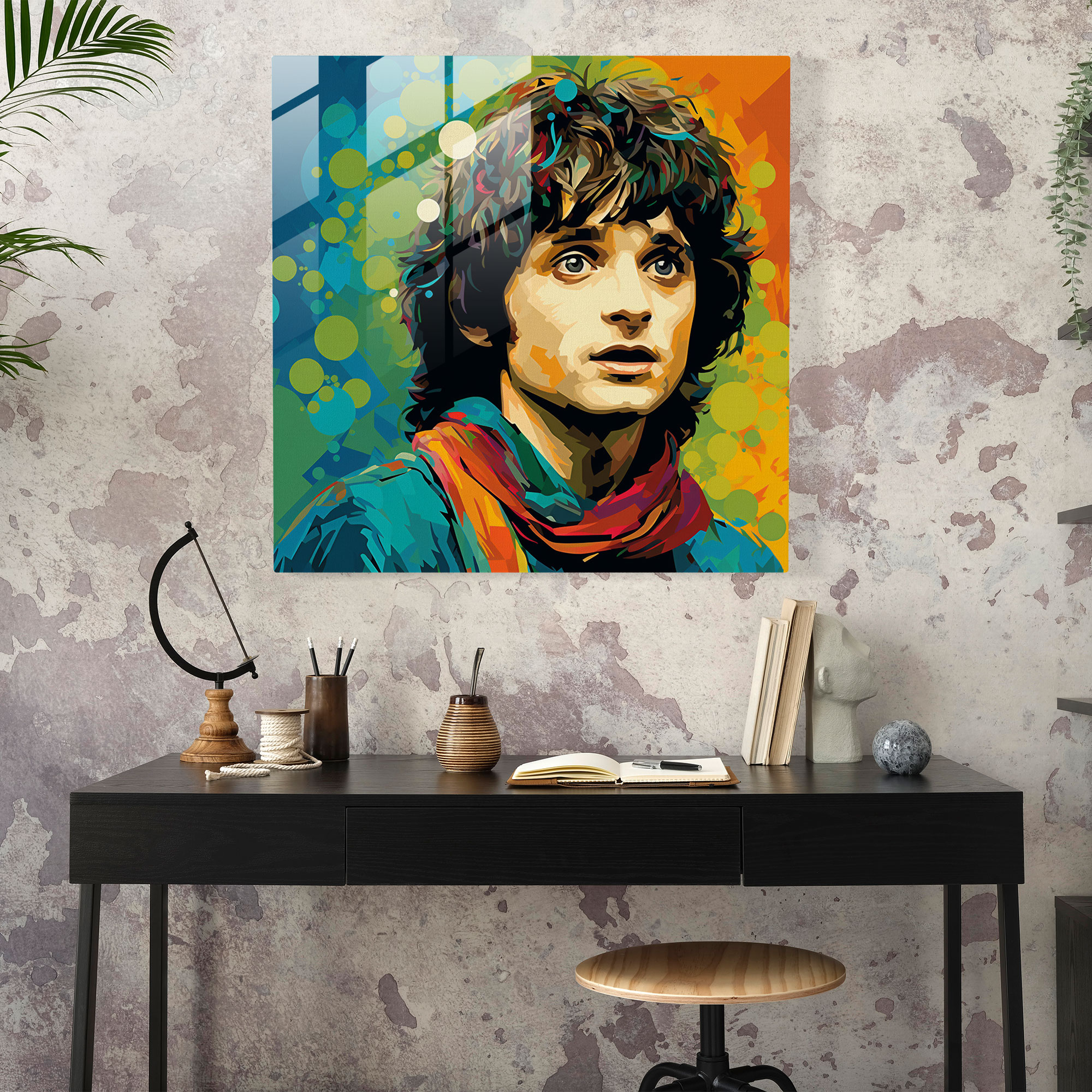 Middle Earth Modern Art - Middle Earth, Color, Whimsy, Wall Decoration