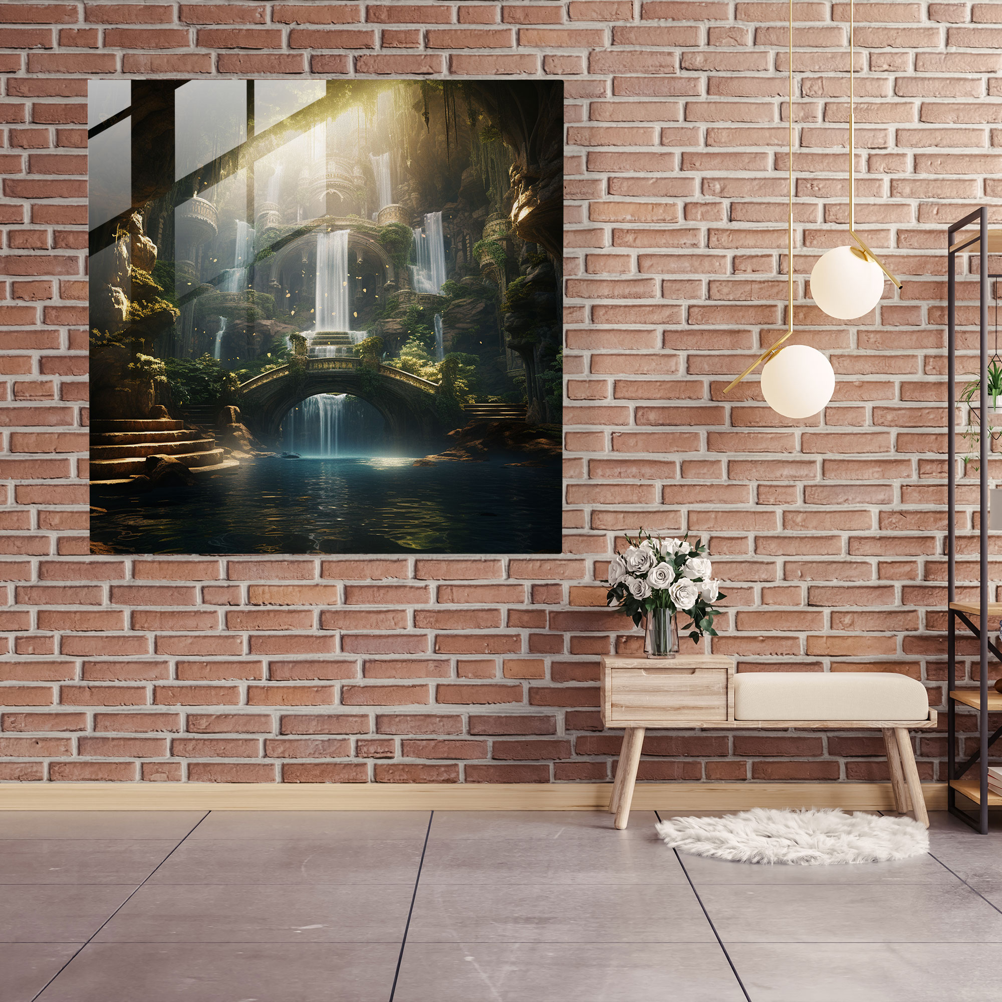 Middle Earth Glass Wall Art - Middle Earth, Wall Decoration, Dreamlike Scene, Fusion Of Modern Art