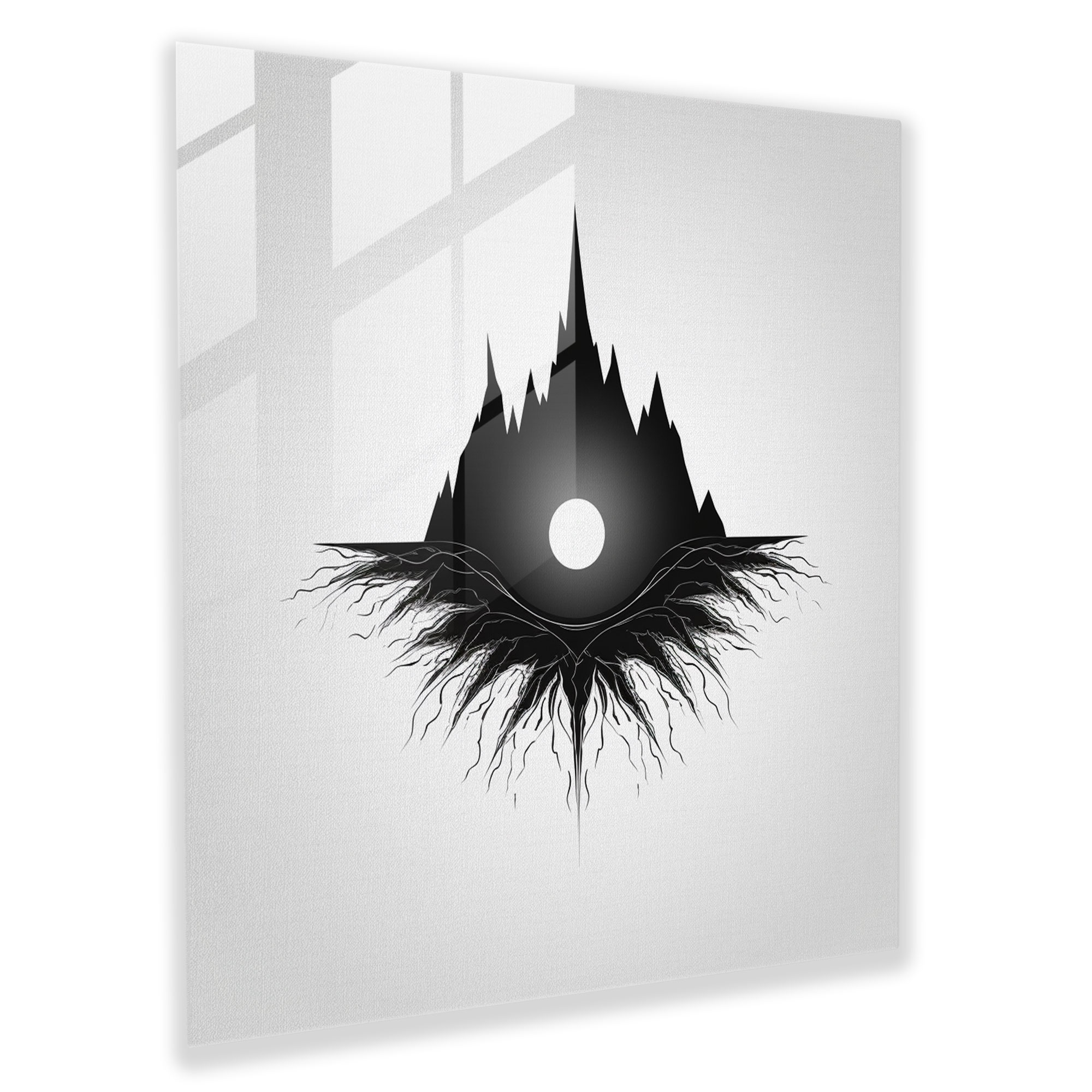 Middle Earth Wall Decoration - Middle Earth, Glass Art, Glass Print, Modern Minimalism