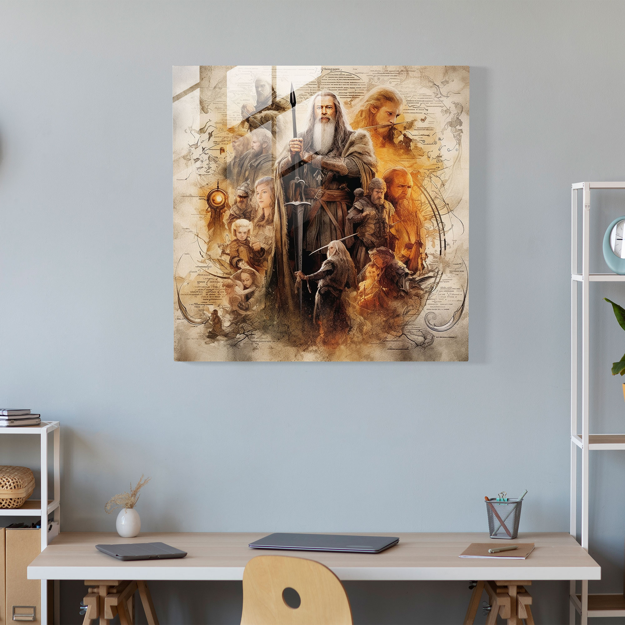 Middle Earth Glass Art - Middle Earth, Focal Point, Beloved Characters, Nostalgia