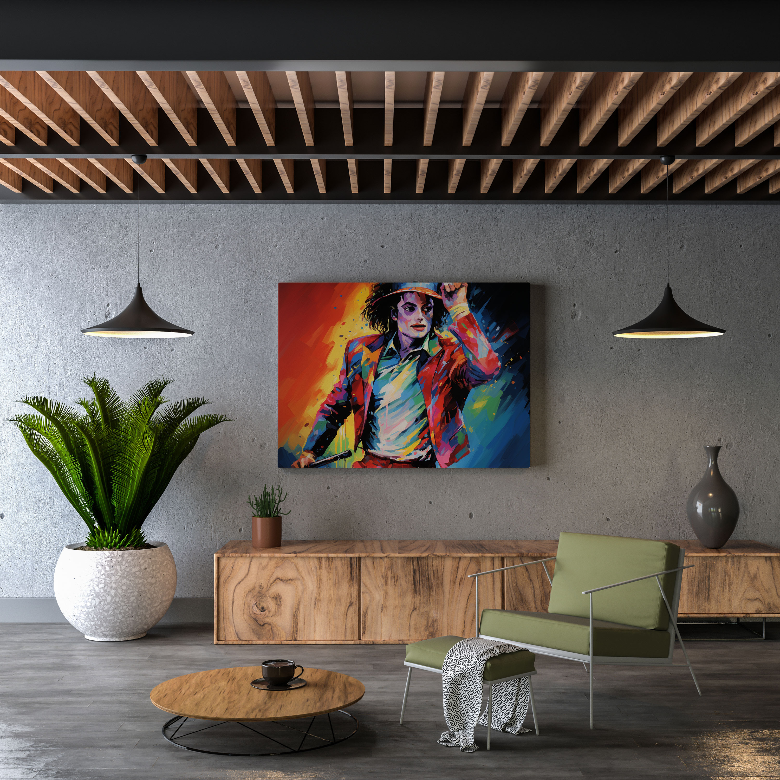 Michael Jackson Canvas Print - Pop Art Wall Decoration - Micheal Jackson, Vibrant Colors, Pop Art, Canvas Wall Art