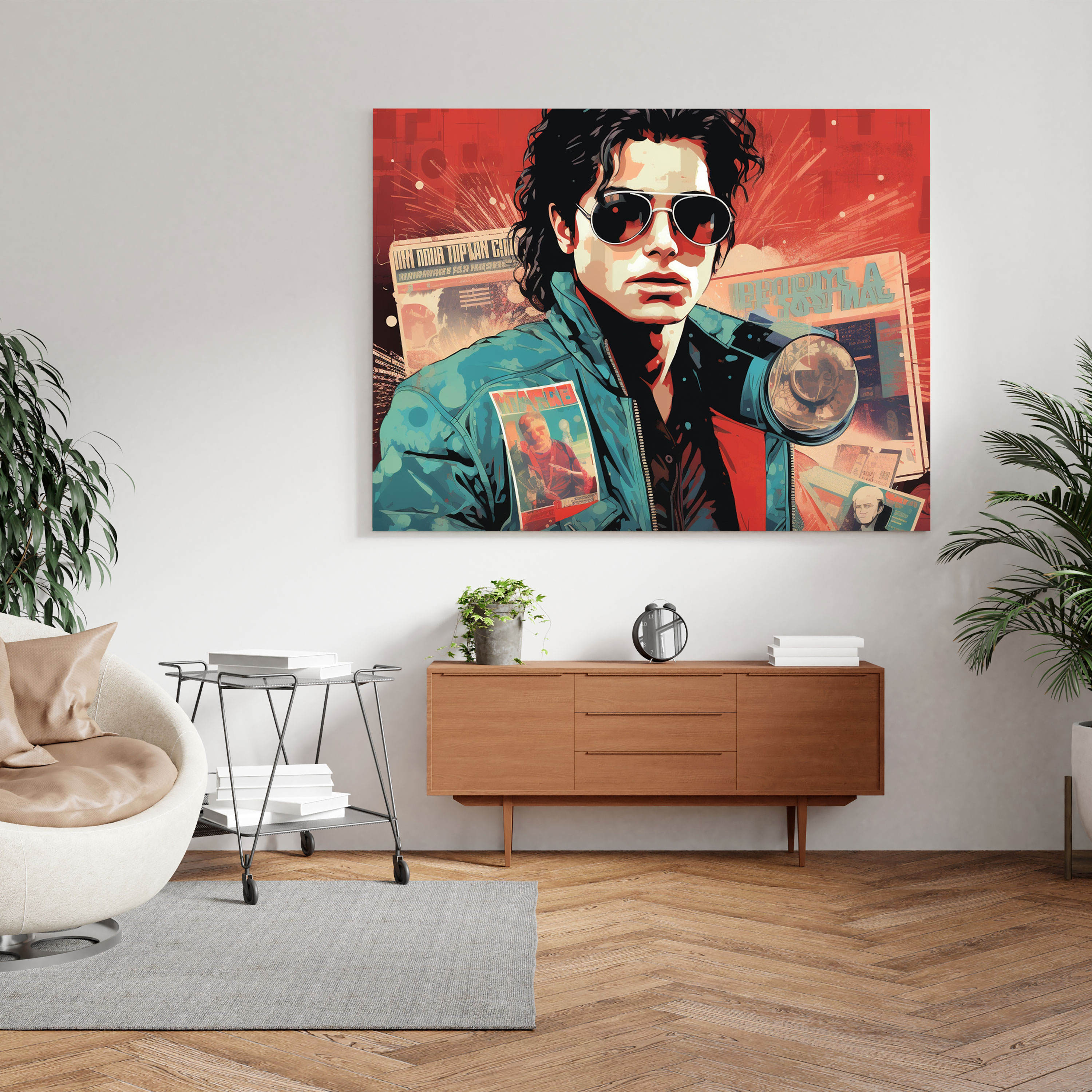 Michael Jackson Wall Art - Retro Vintage Illustration - Micheal Jackson, Michael Jackson, Home Decoration, Wall Decoration