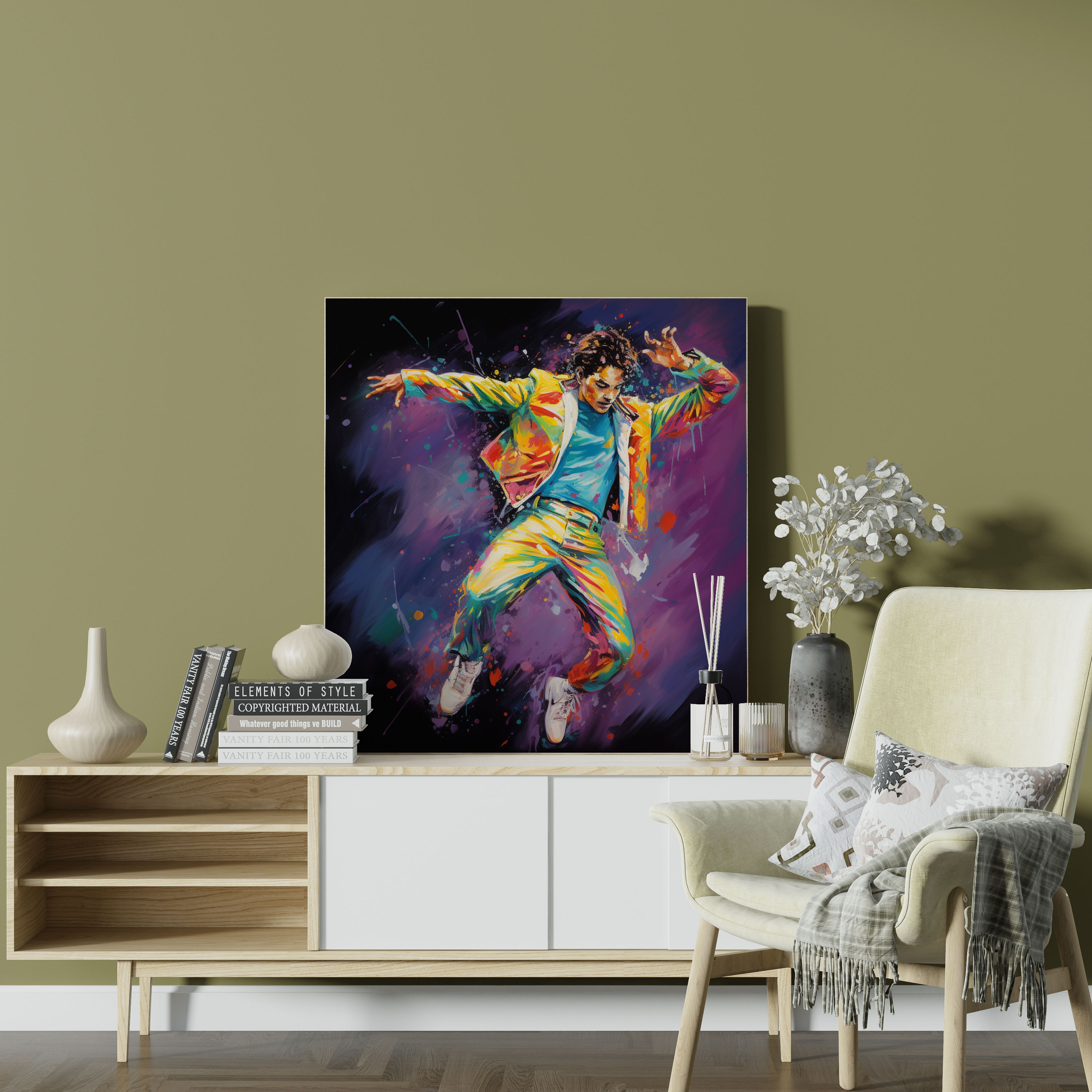 Micheal Jackson Canvas Print - Pop Art Style - Micheal Jackson, Canvas, Home Decoration, Wall Decoration
