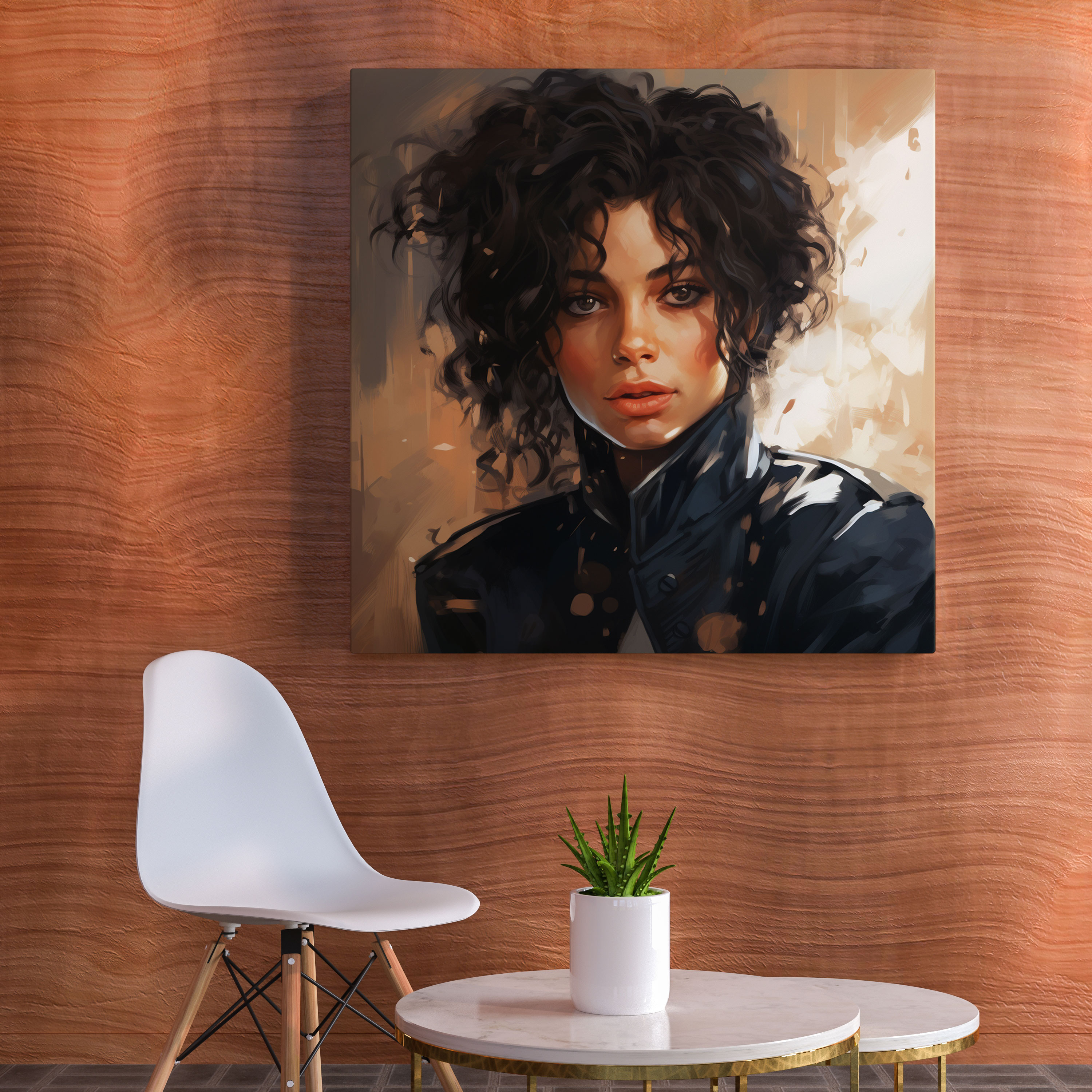 Micheal Jackson Leinwandbild - Moderne digitale Illustration - Zeitlose Anziehungskraft Charisma zeitgenössischer Touch