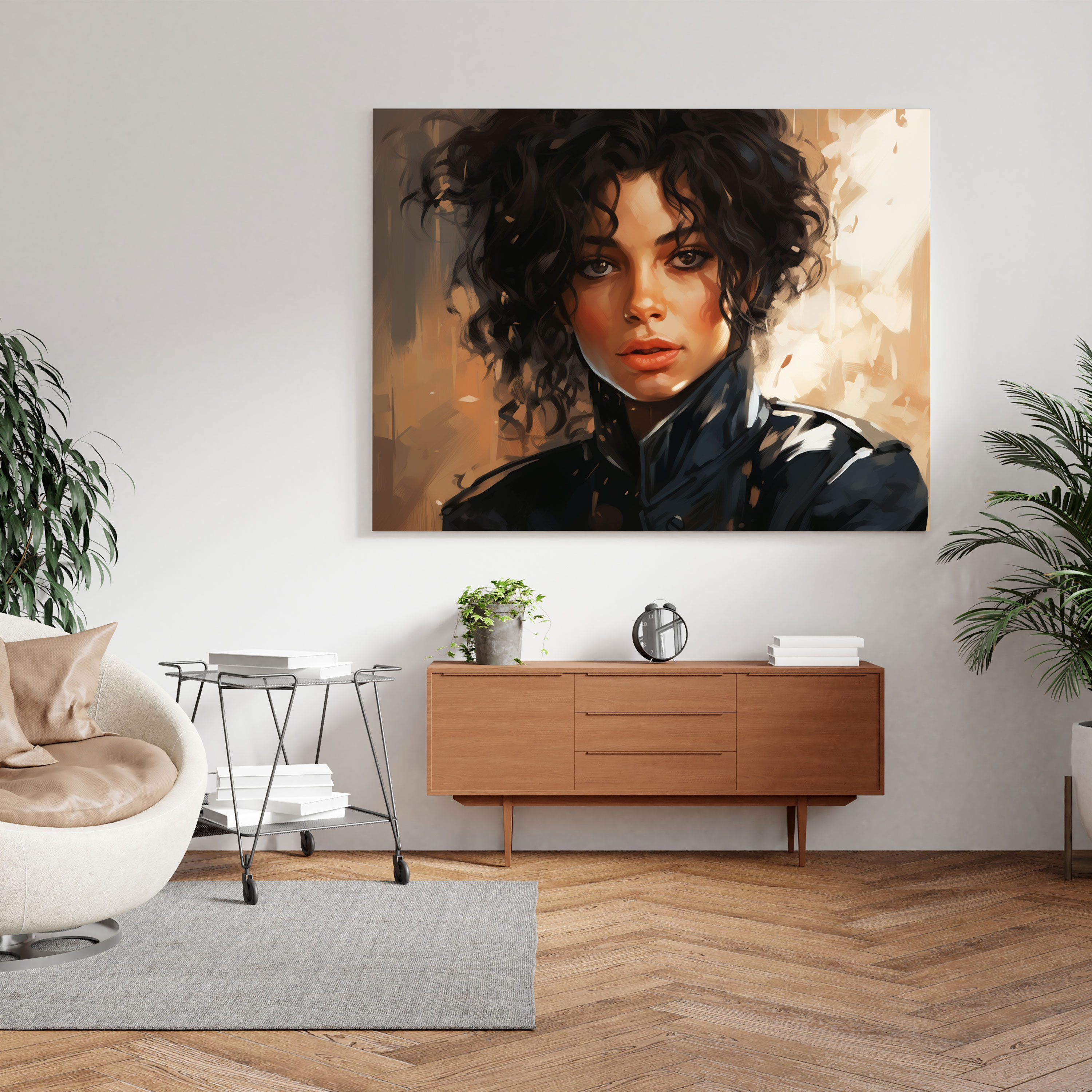 Micheal Jackson Leinwandbild - Moderne digitale Illustration - Zeitlose Anziehungskraft Charisma zeitgenössischer Touch