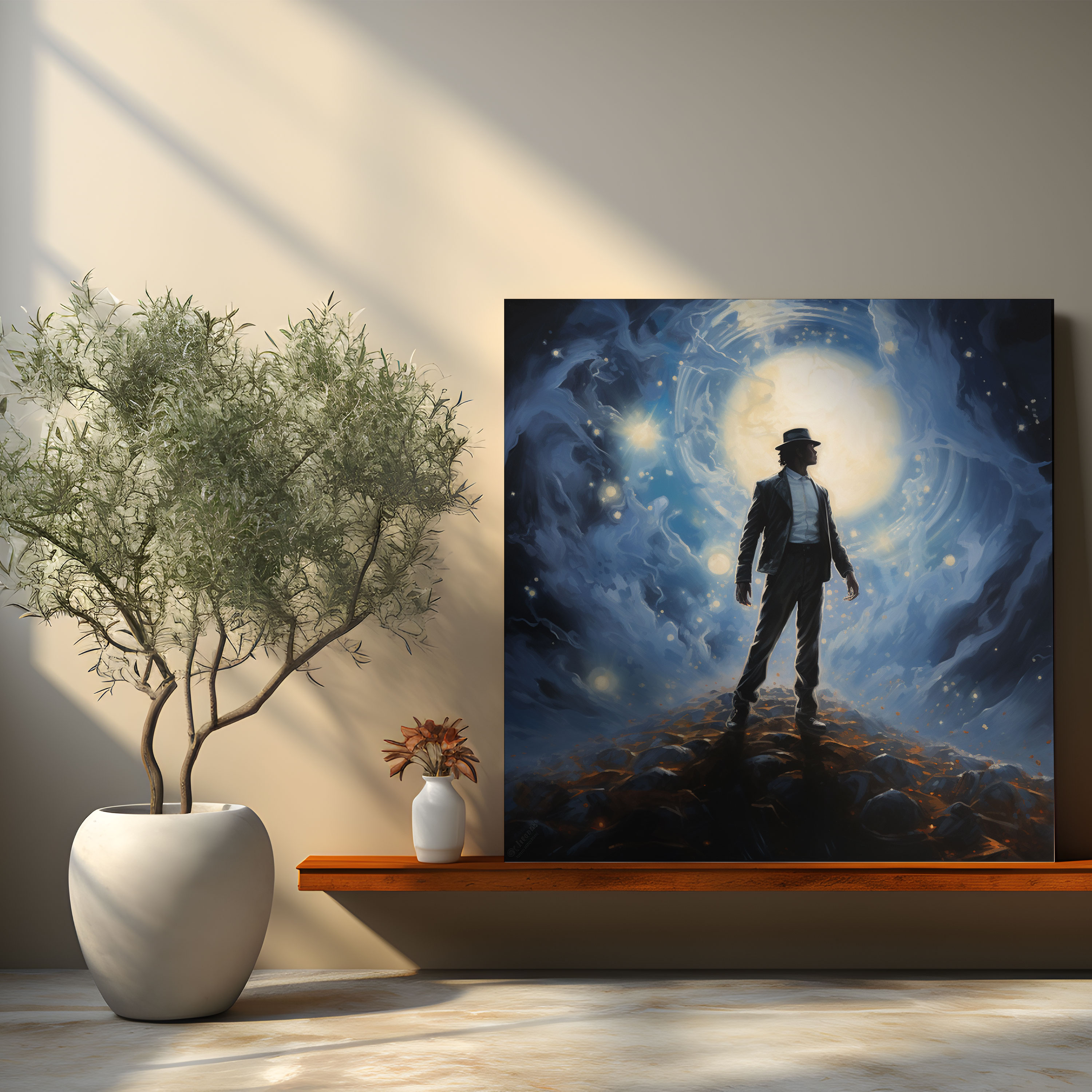 Micheal Jackson Wandkunst - Himmels-Silhouette - Anspruchsvolles Design