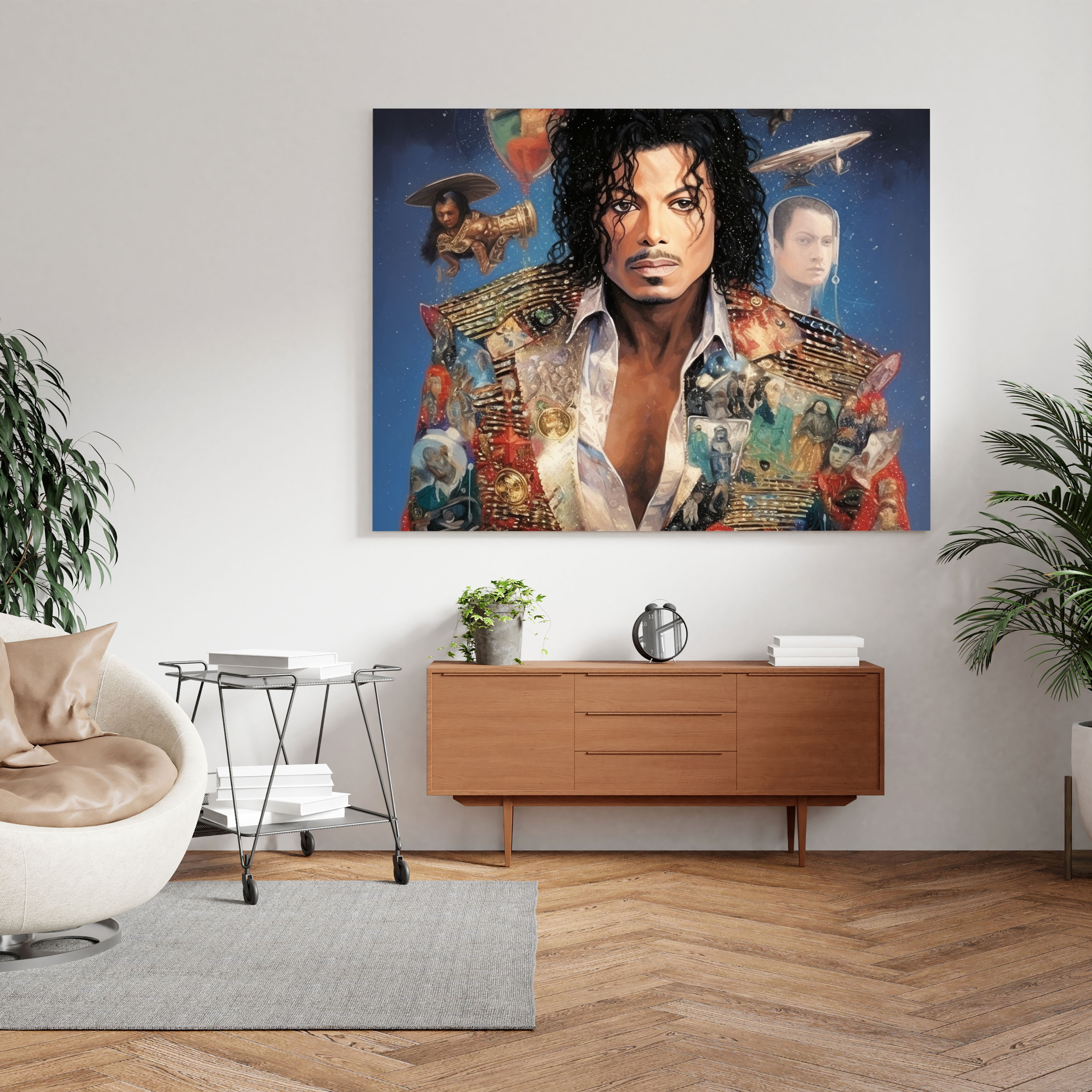Micheal Jackson Wall Decoration - Greatest Hits Collage - Micheal Jackson, Nostalgia, Artistic Precision, Album Covers