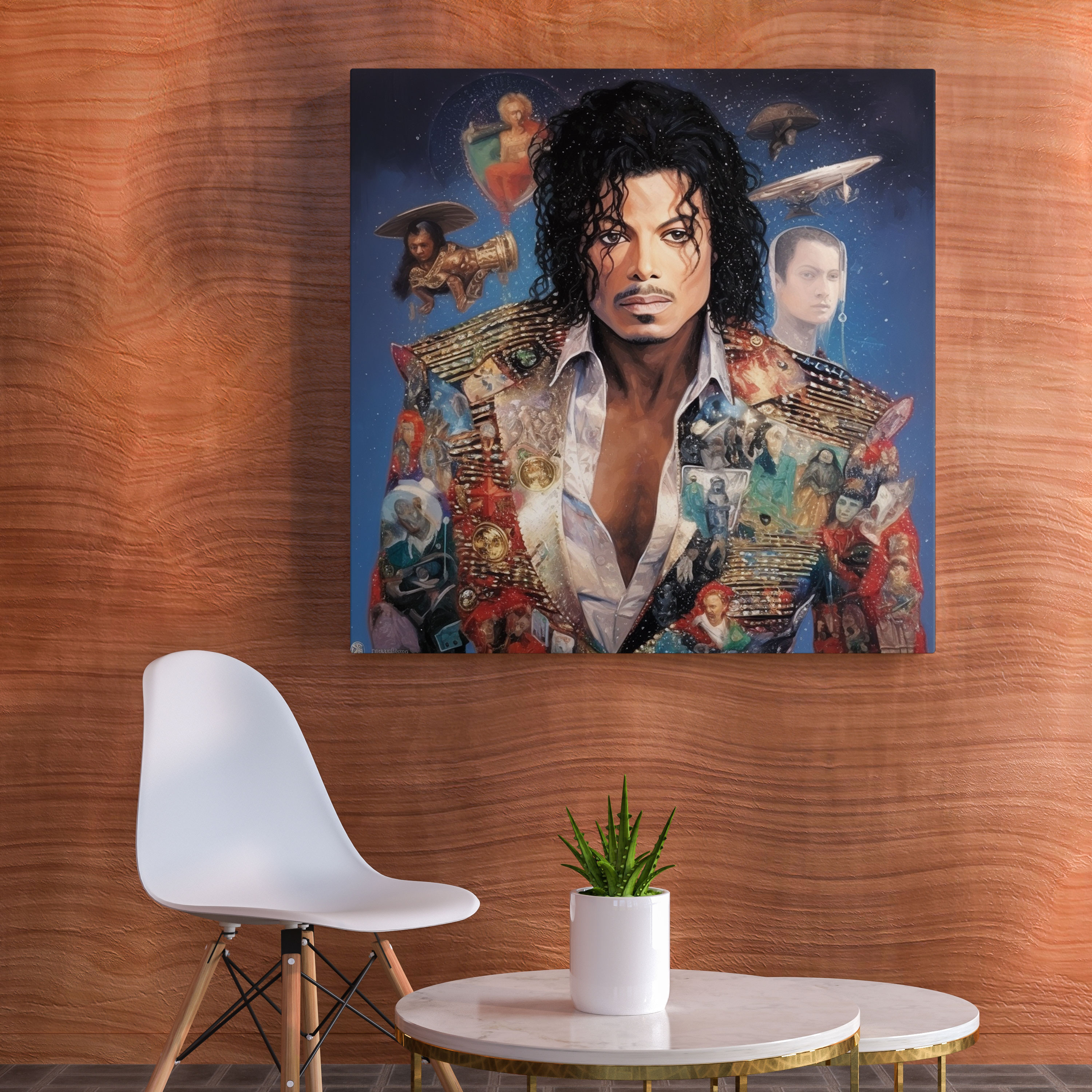 Micheal Jackson Wall Decoration - Greatest Hits Collage - Micheal Jackson, Nostalgia, Artistic Precision, Album Covers
