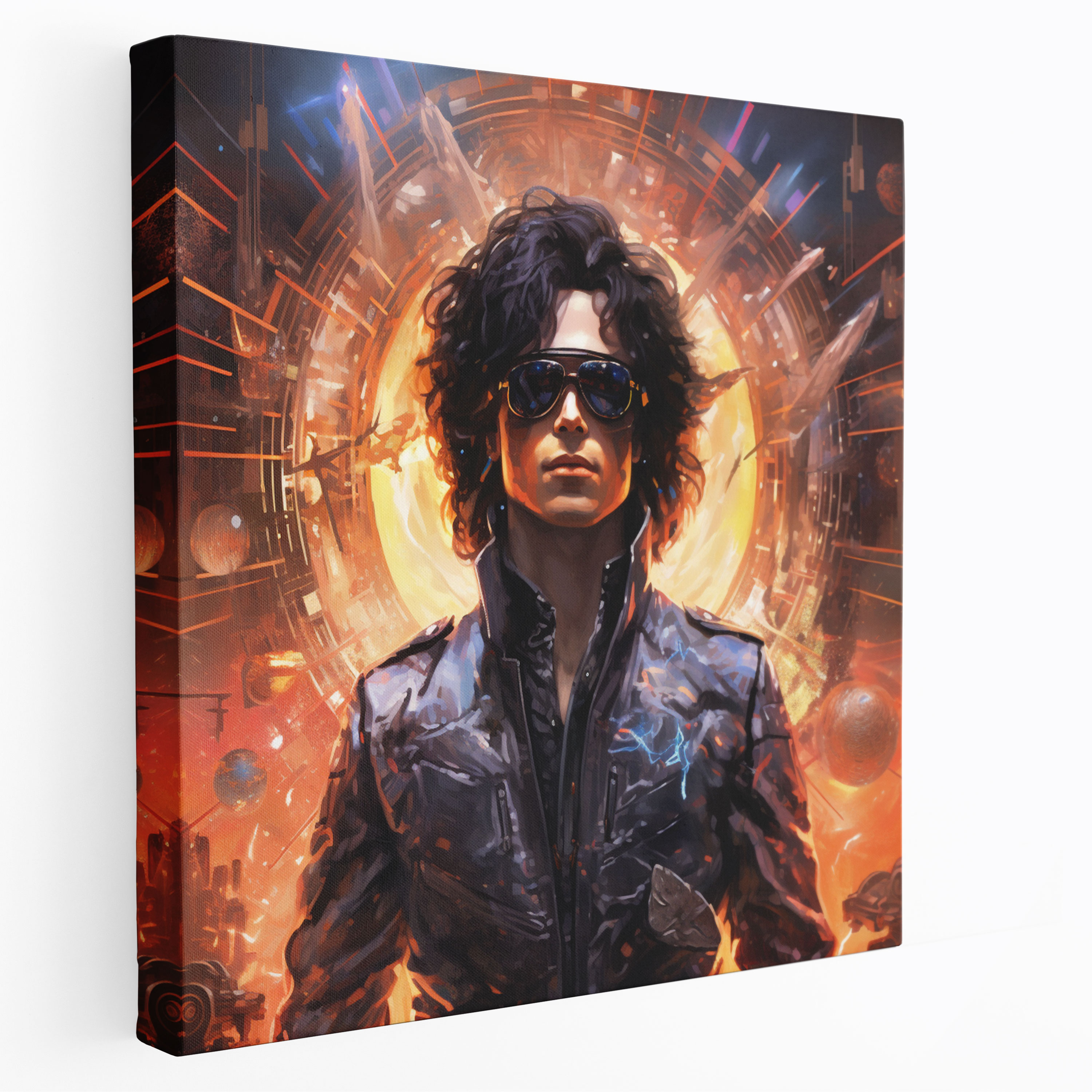 Micheal Jackson Canvas Print - Futuristic Energy - Micheal Jackson, Captivating, Canvas, Futuristic Setting