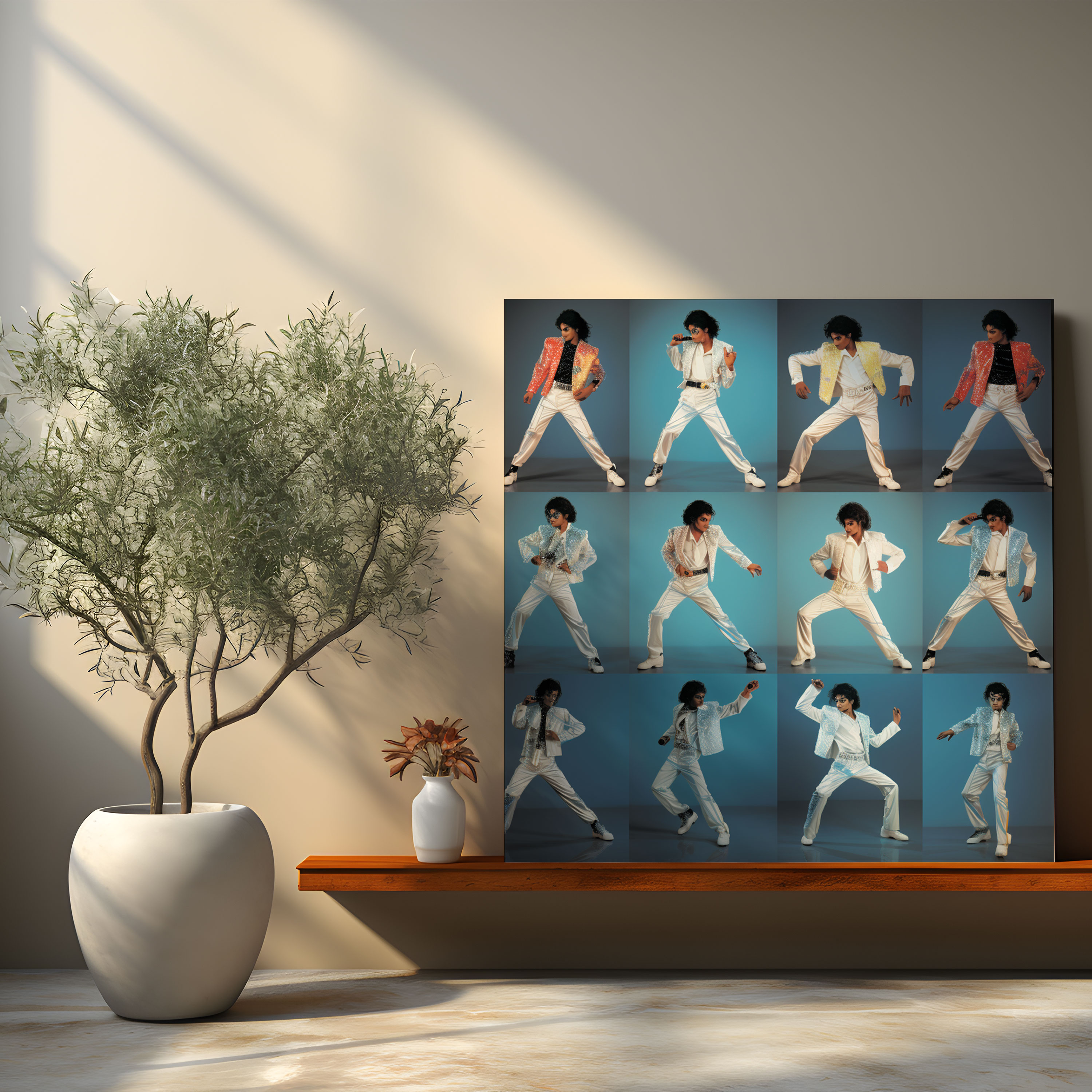 Micheal Jackson Wall Decoration - Dynamic Dance Collage - Micheal Jackson, Inspire, Iconic Dance Poses, Micheal Jackson