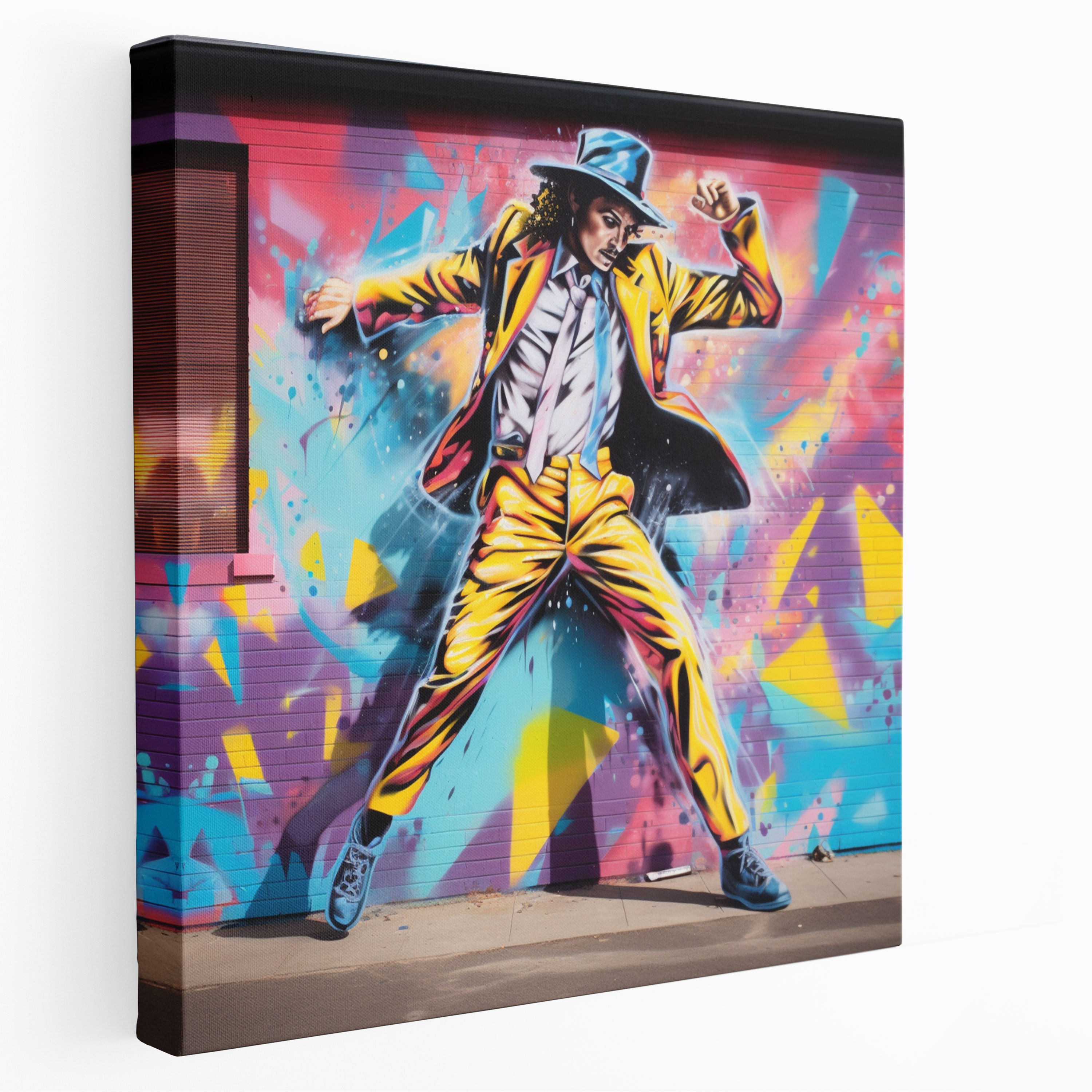 Michael Jackson Graffiti Canvas Print - Micheal Jackson, Wall Decoration, Michael Jackson, Iconic Dance Moves