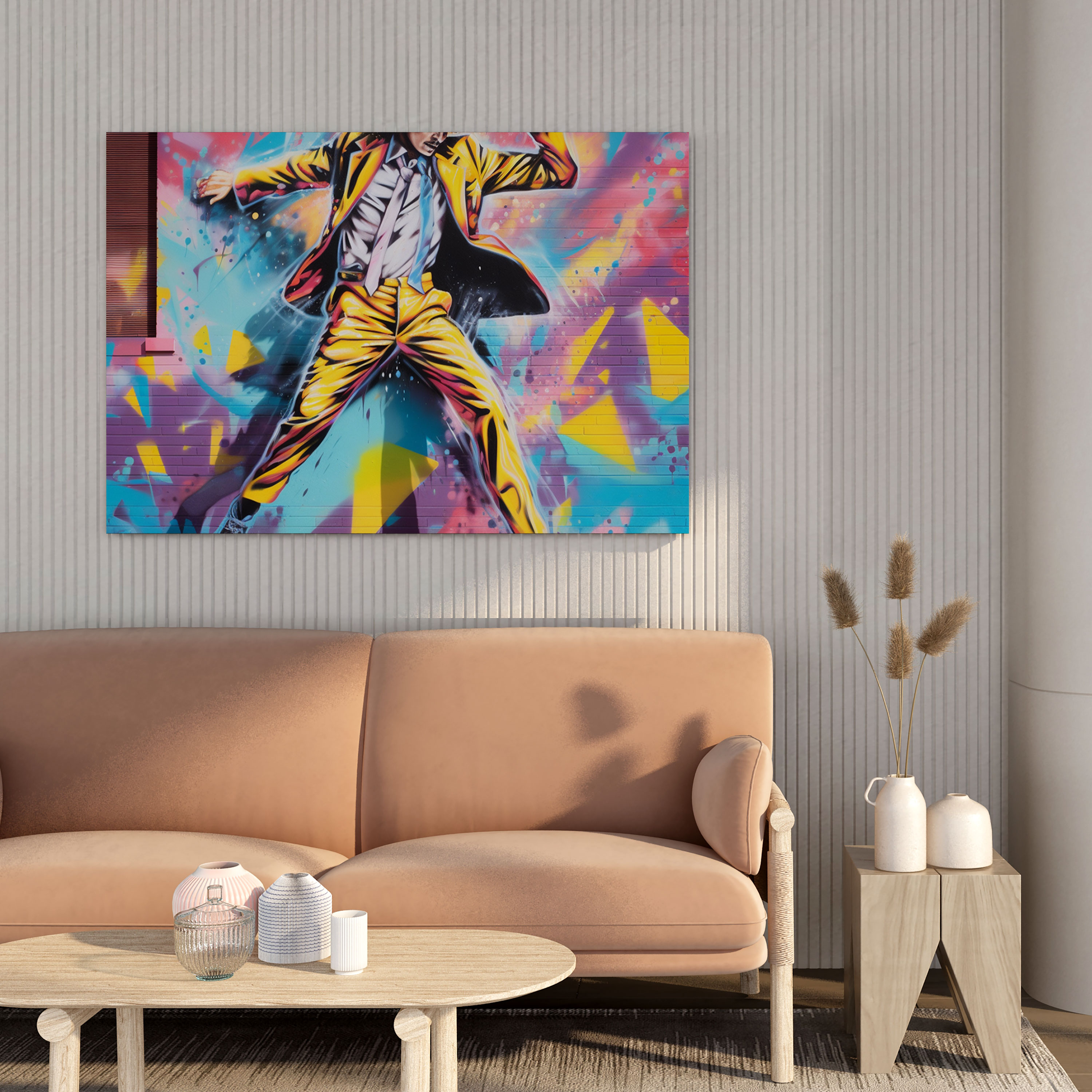 Michael Jackson Graffiti Canvas Print - Micheal Jackson, Wall Decoration, Michael Jackson, Iconic Dance Moves