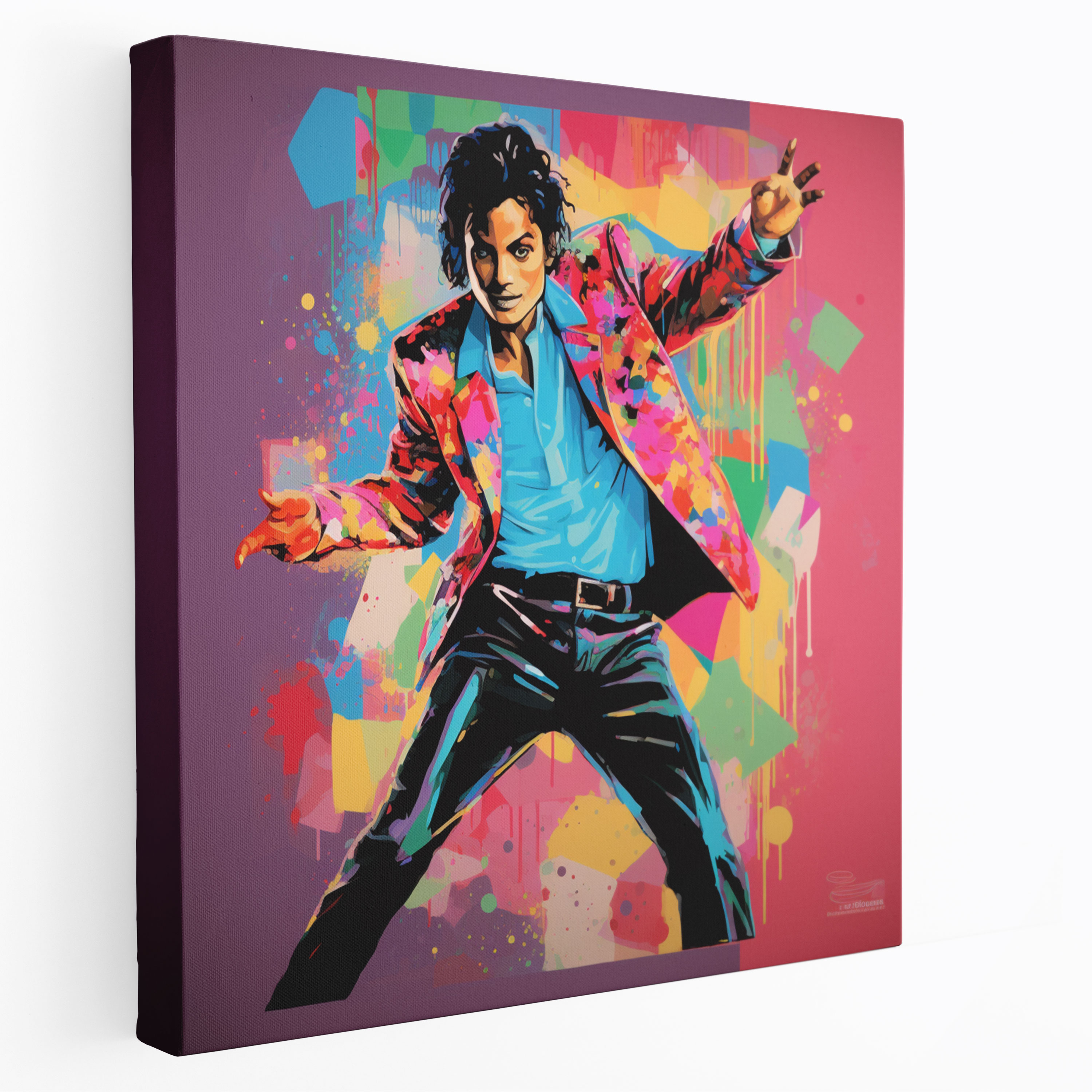 Micheal Jackson Canvas Print - Pop Art Dance Pose - Micheal Jackson, Canvas Wall Art, Pop Art, Wall Art