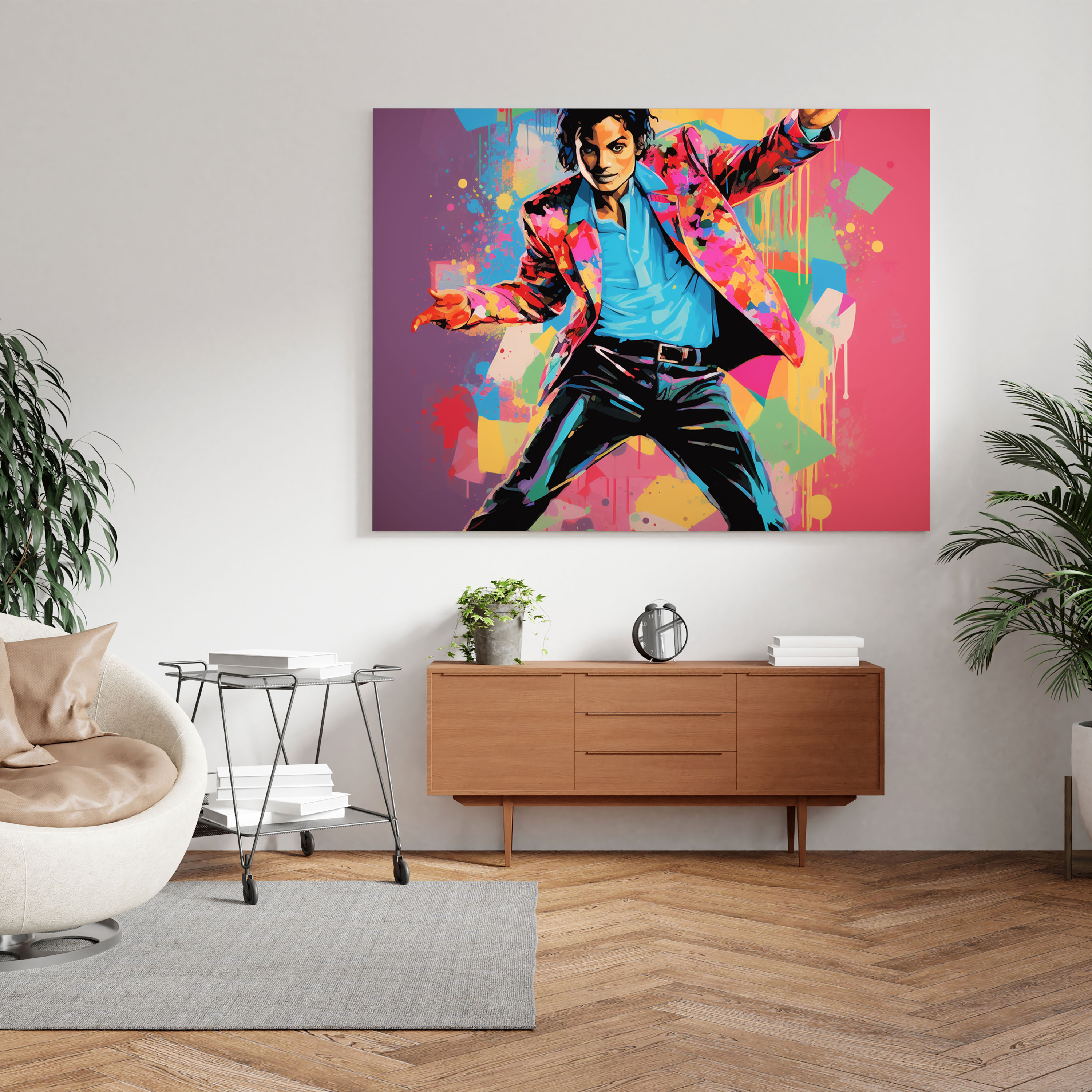 Micheal Jackson Canvas Print - Pop Art Dance Pose - Micheal Jackson, Canvas Wall Art, Pop Art, Wall Art