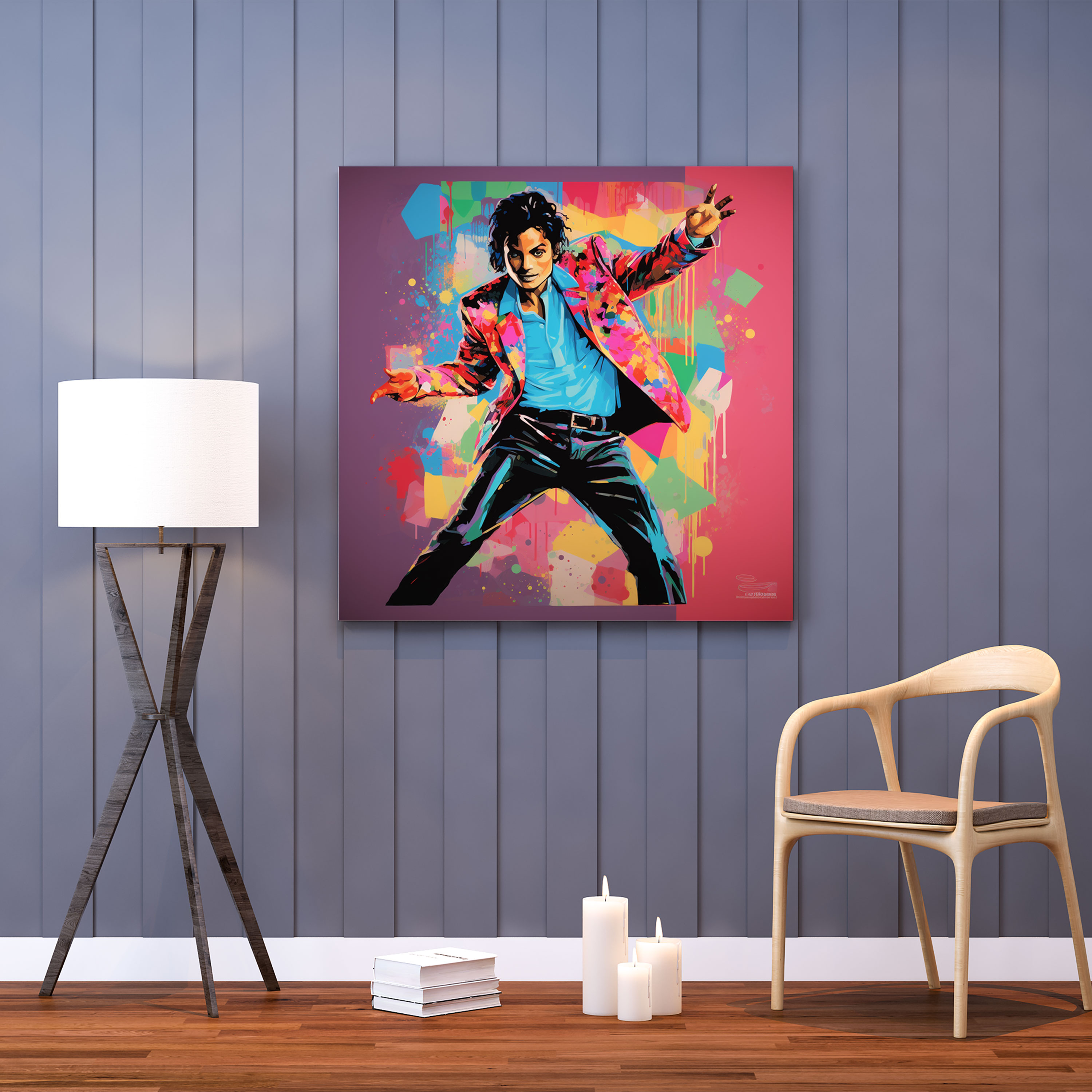 Micheal Jackson Canvas Print - Pop Art Dance Pose - Micheal Jackson, Canvas Wall Art, Pop Art, Wall Art