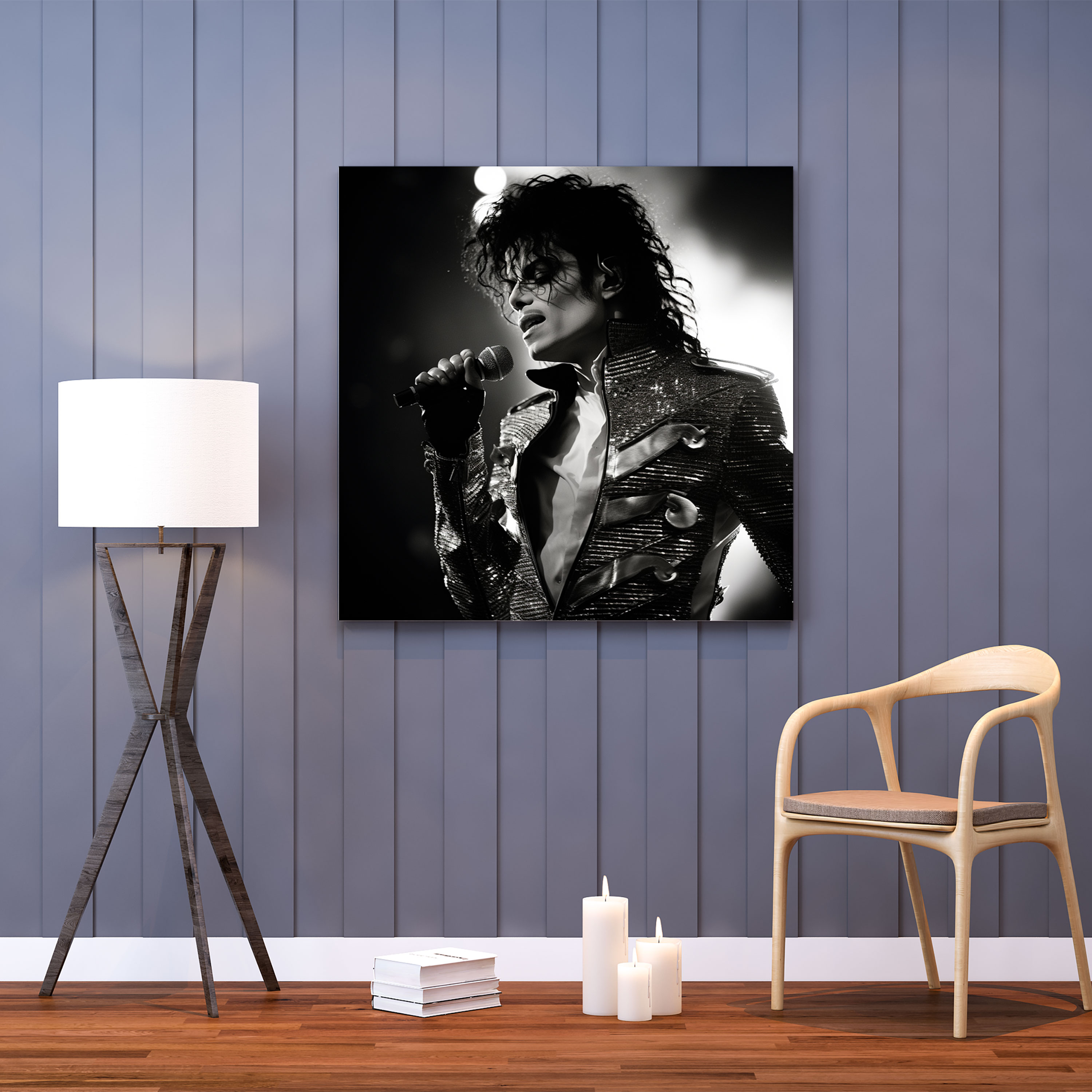 Micheal Jackson Canvas Print - Artistic Live Performance - Micheal Jackson, Wall Art, Micheal Jackson, Home Decoration