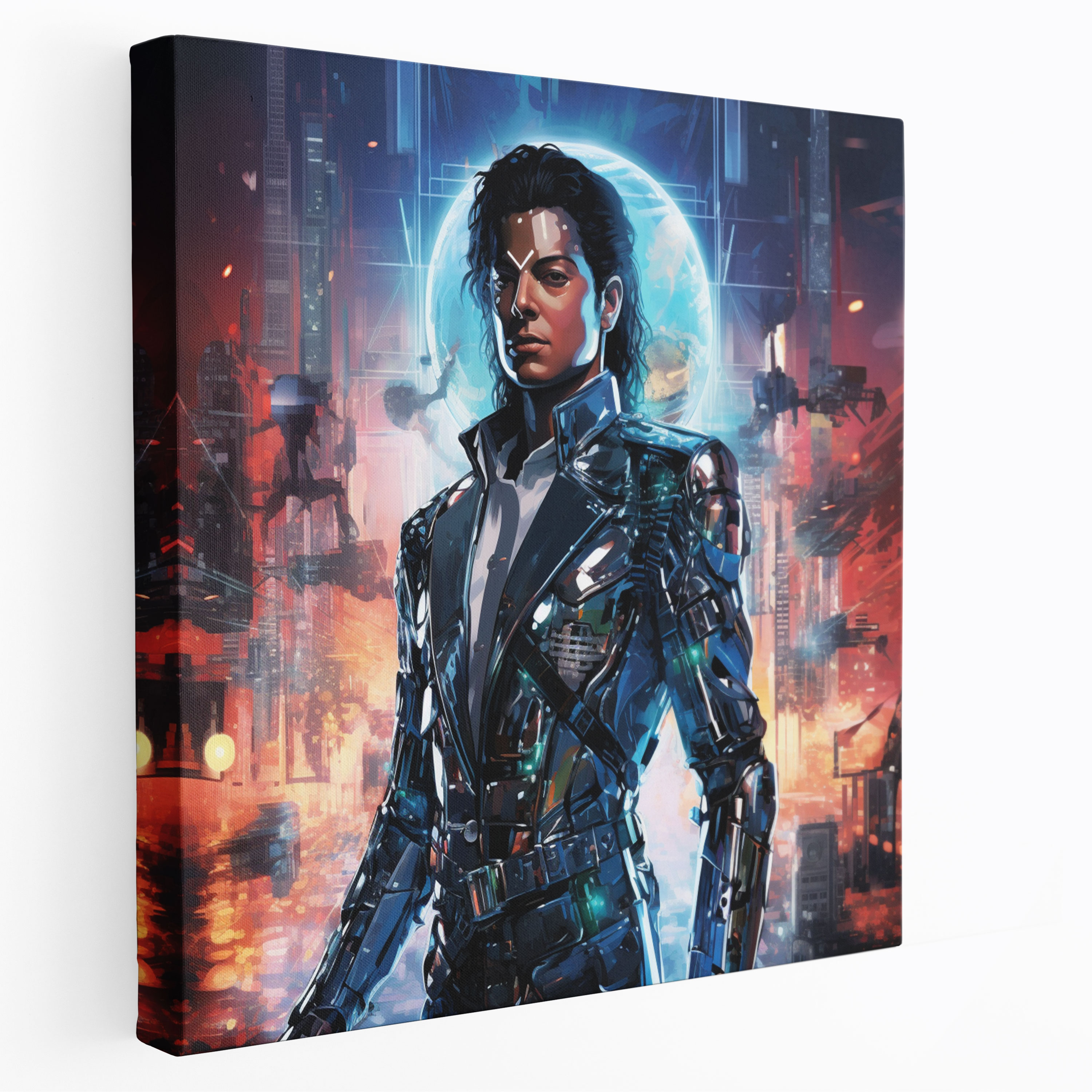 Micheal Jackson Canvas Print - Futuristic Iconic Style - Micheal Jackson, Futuristic, Wall Art, Canvas