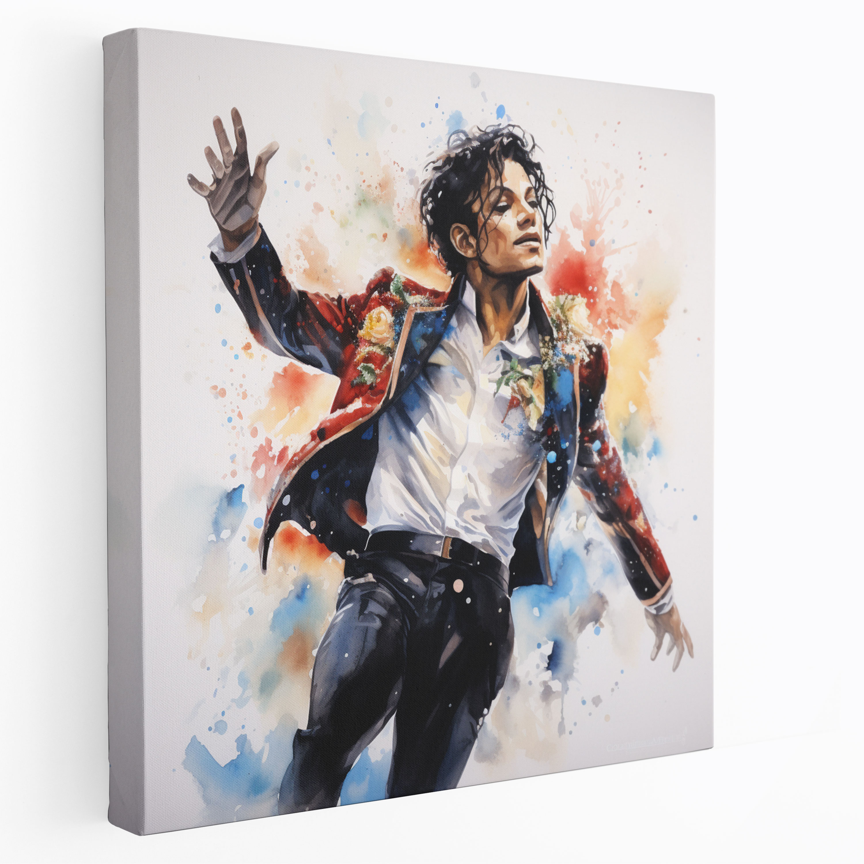 Micheal Jackson Canvas Print - Watercolor Live Performance - Micheal Jackson, Canvas, Canvas Wall Art, Canvas Print