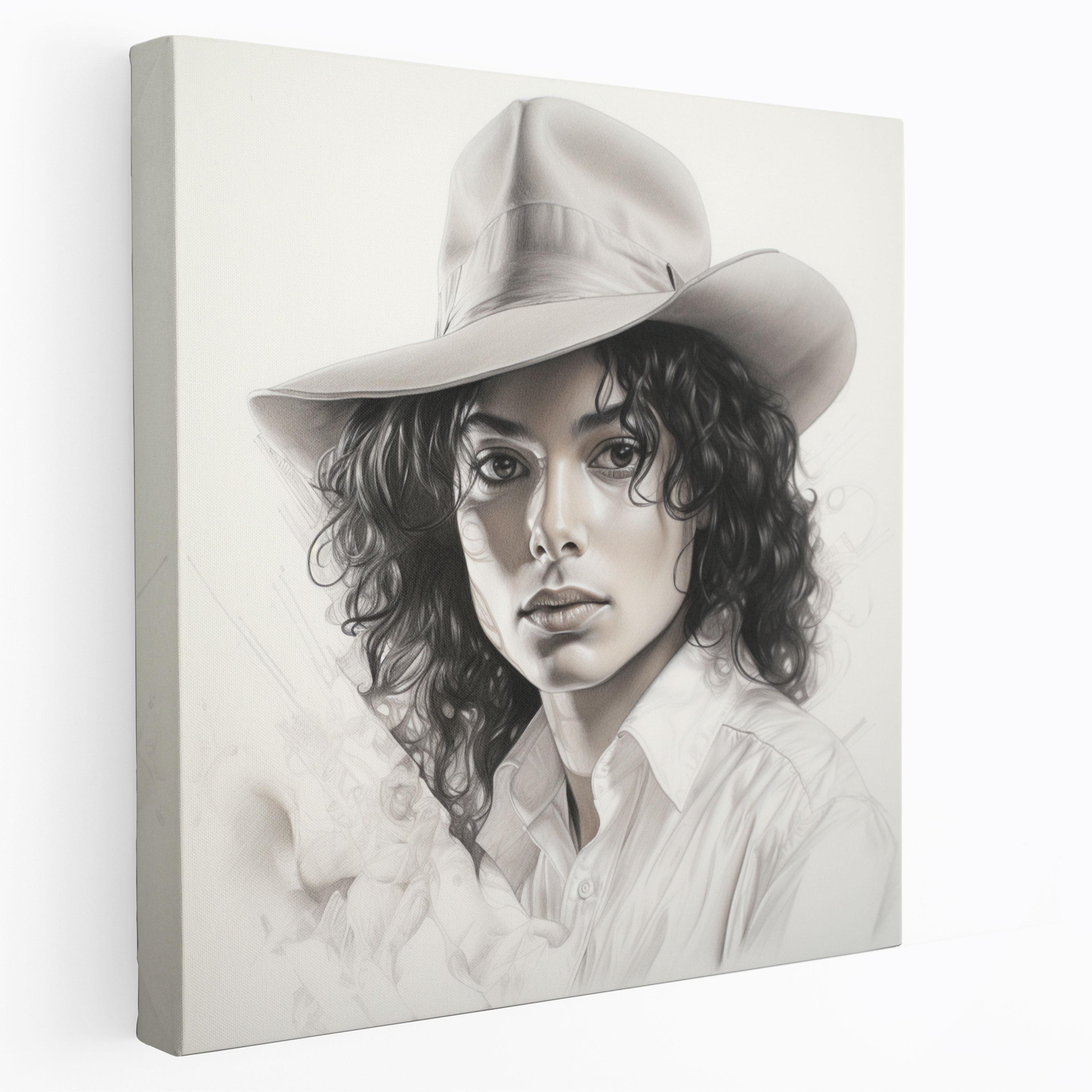 Micheal Jackson Wall Decoration - Pencil Sketch Portrait - Micheal Jackson, Micheal Jackson, Pencil Sketch, Home Decoration