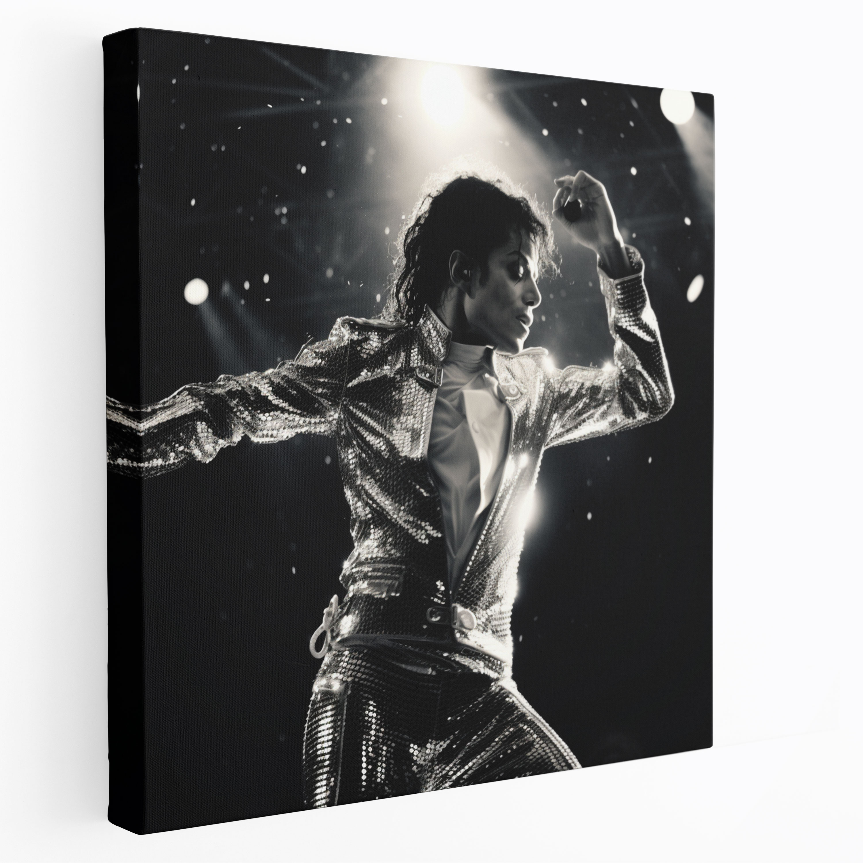 Michael Jackson Wall Art - Black And White Photography - Micheal Jackson, Home Decoration, Black And White Photography, Canvas