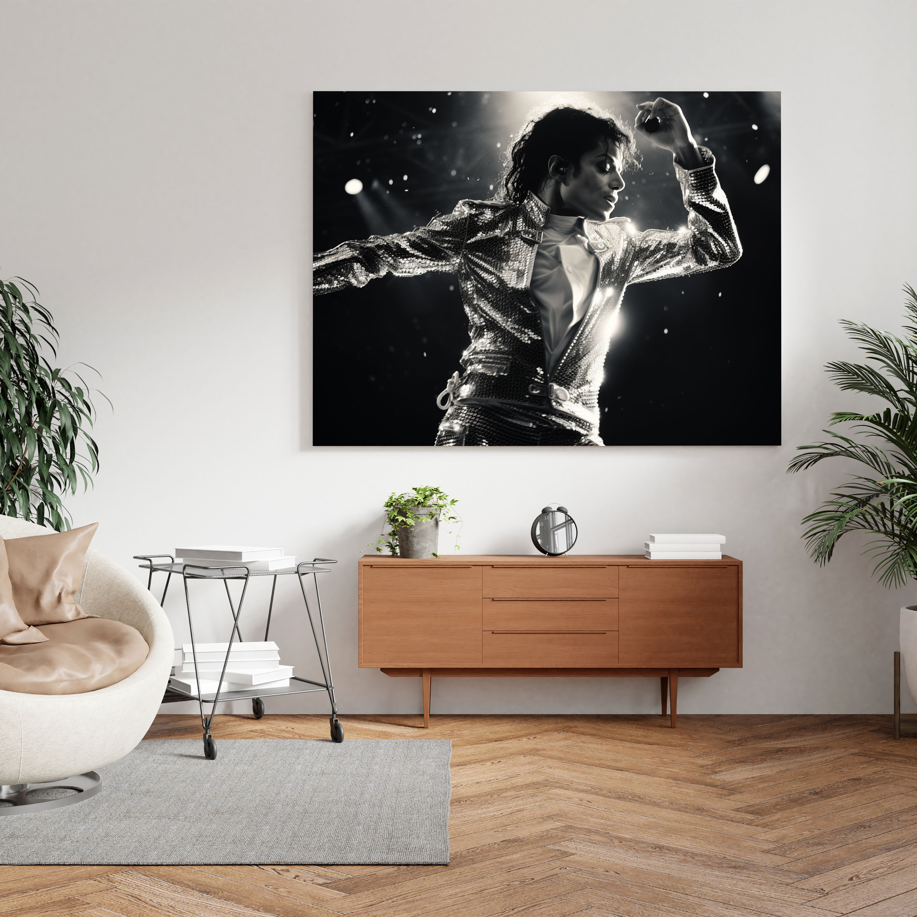 Michael Jackson Wall Art - Black And White Photography - Micheal Jackson, Home Decoration, Black And White Photography, Canvas