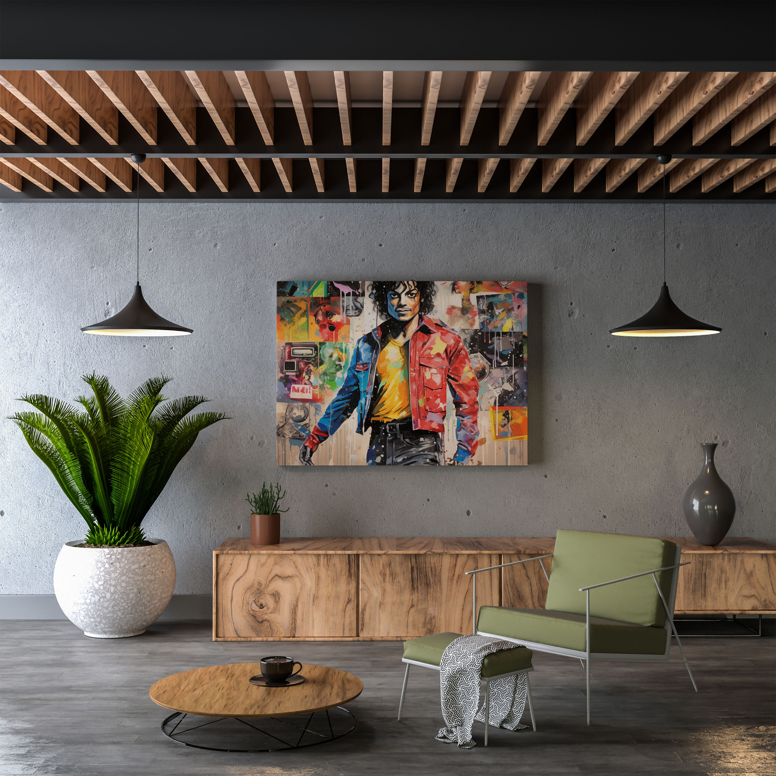 Michael Jackson Wall Decoration - Graffiti Style Artwork - Micheal Jackson, Graffiti Style Artwork, Home Decoration, Wall Decoration