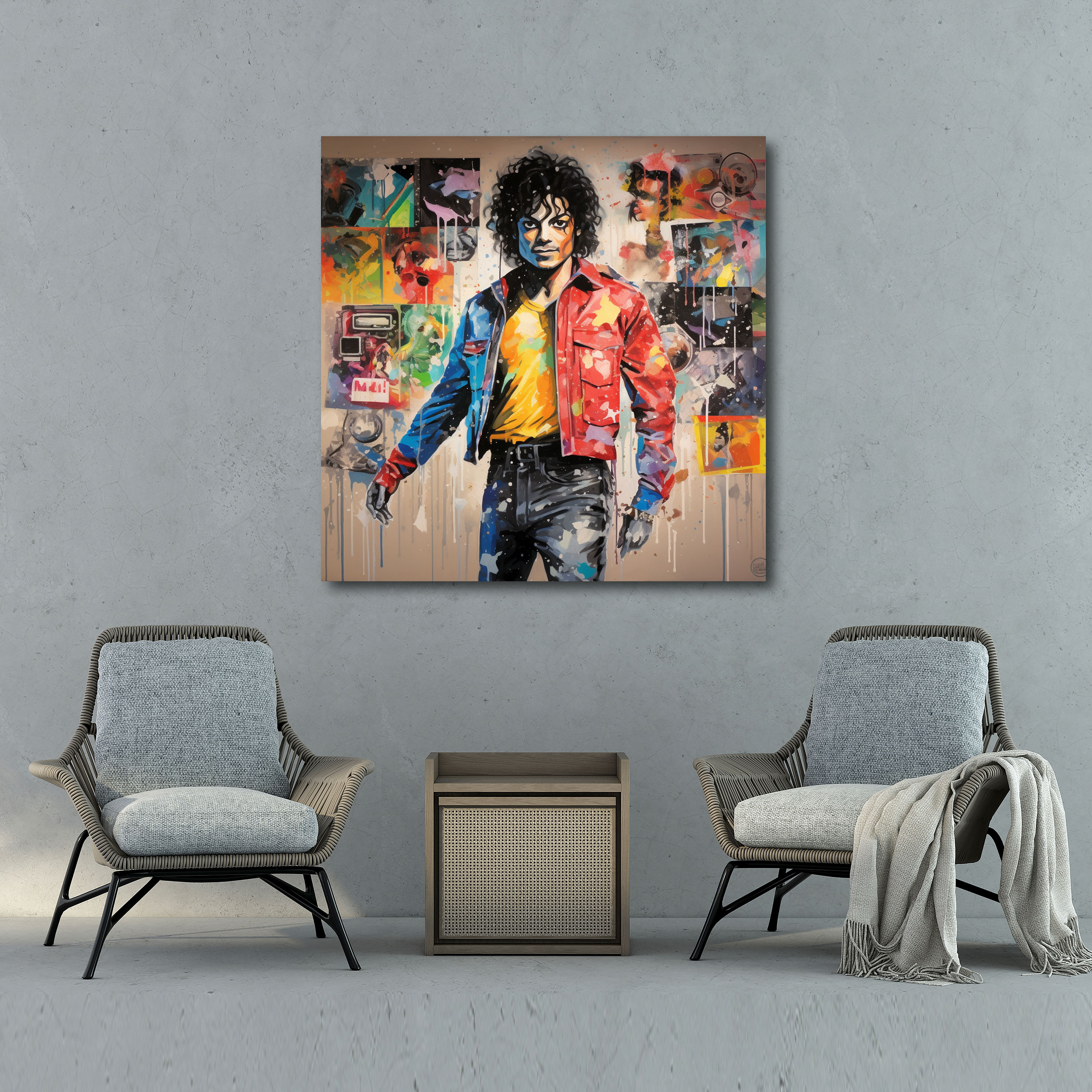 Michael Jackson Wall Decoration - Graffiti Style Artwork - Micheal Jackson, Graffiti Style Artwork, Home Decoration, Wall Decoration