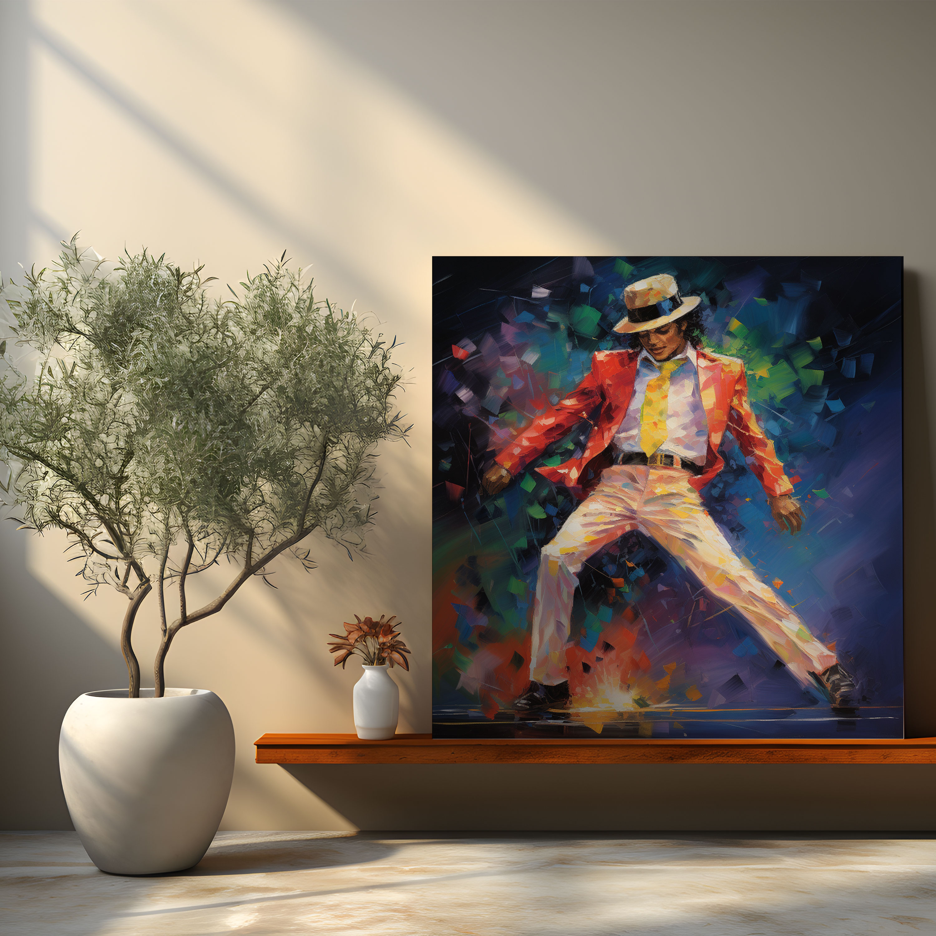 Leinwandbild von Michael Jackson - impressionistisches Gemälde - Wanddekoration - Leinwandkunst