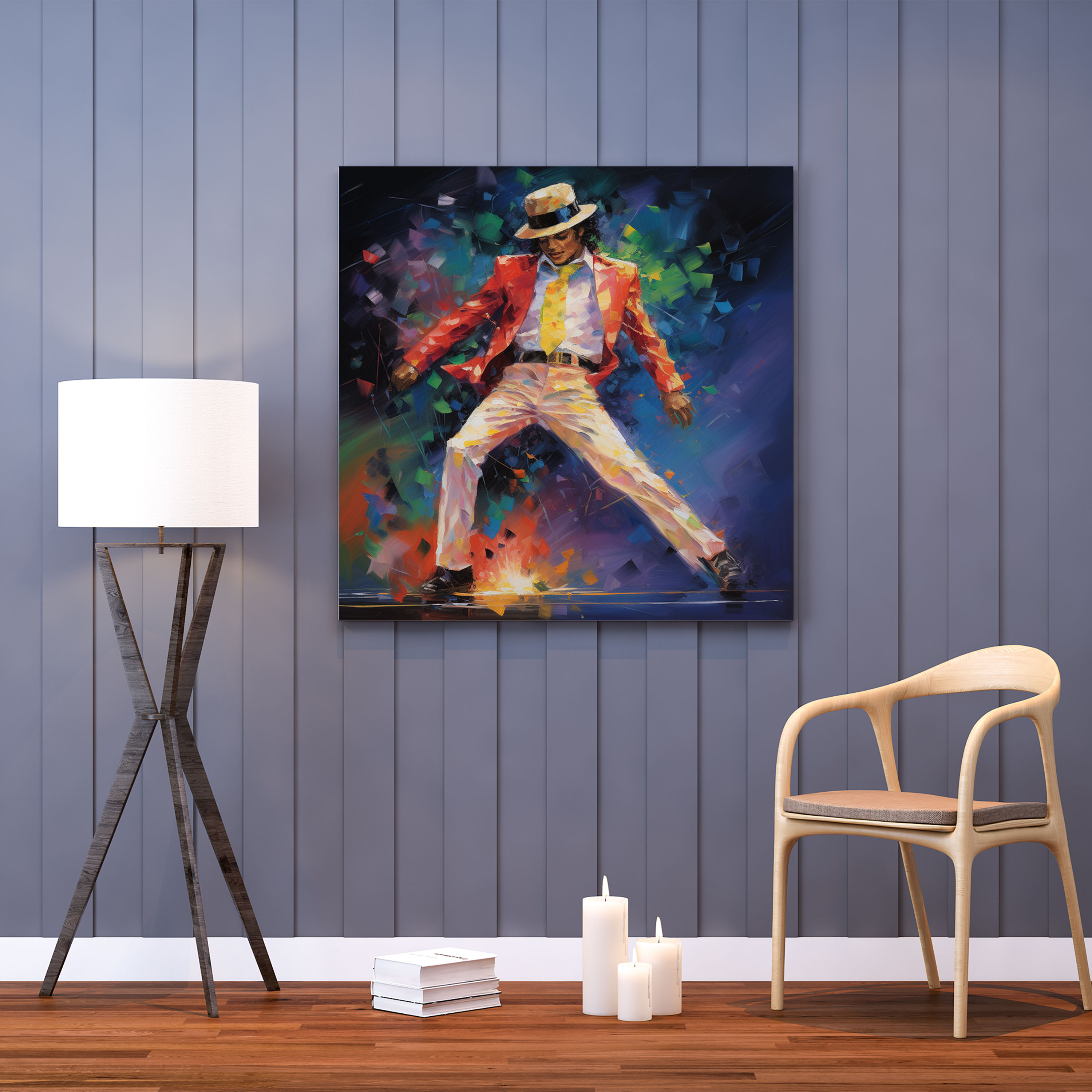 Leinwandbild von Michael Jackson - impressionistisches Gemälde - Wanddekoration - Leinwandkunst