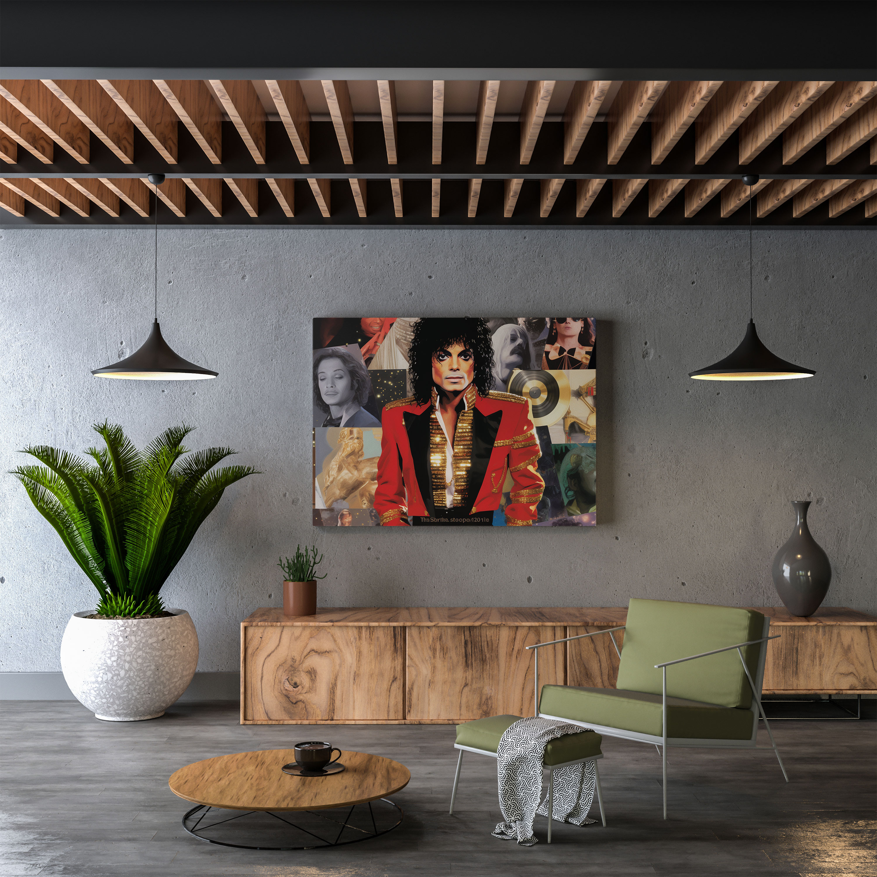 Michael Jackson Wall Decoration - Album Covers Collage - Micheal Jackson, Home Decoration, Canvas Wall Art, Canvas