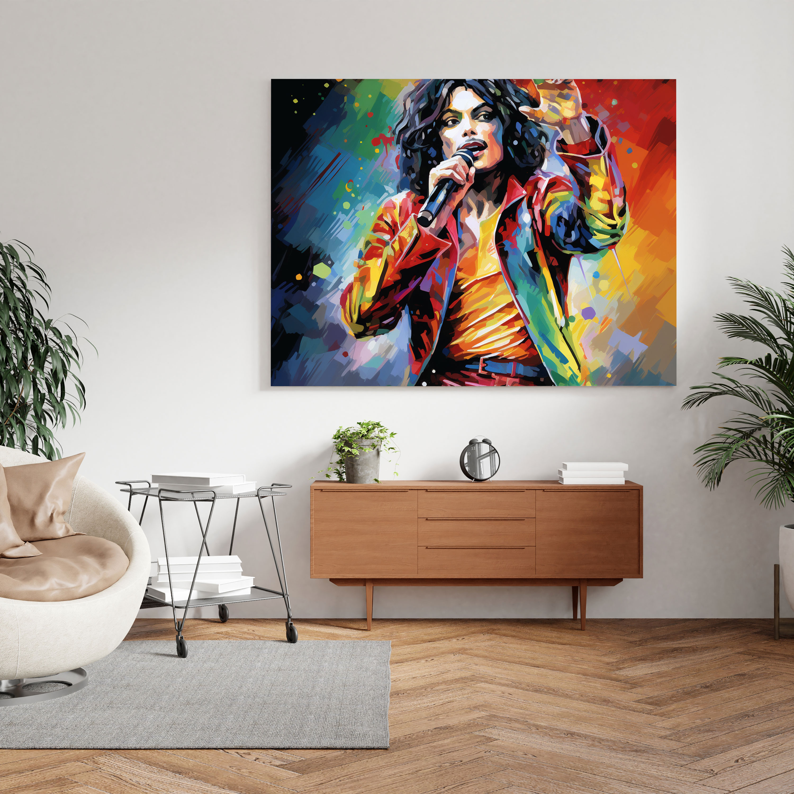 Michael Jackson Leinwandbild - Pop Art Wanddekoration - Michael Jackson Pop Art Leinwand