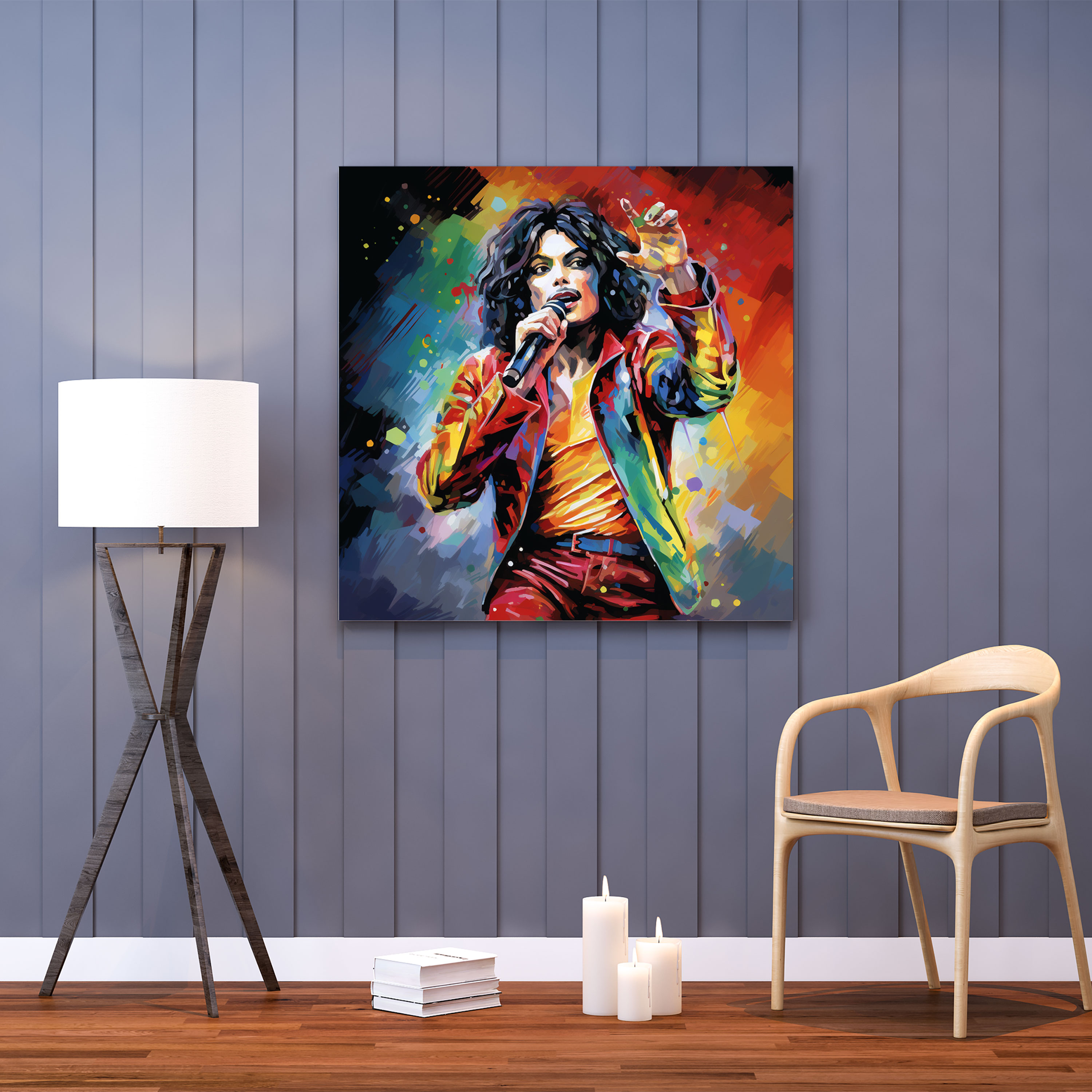 Michael Jackson Leinwandbild - Pop Art Wanddekoration - Michael Jackson Pop Art Leinwand
